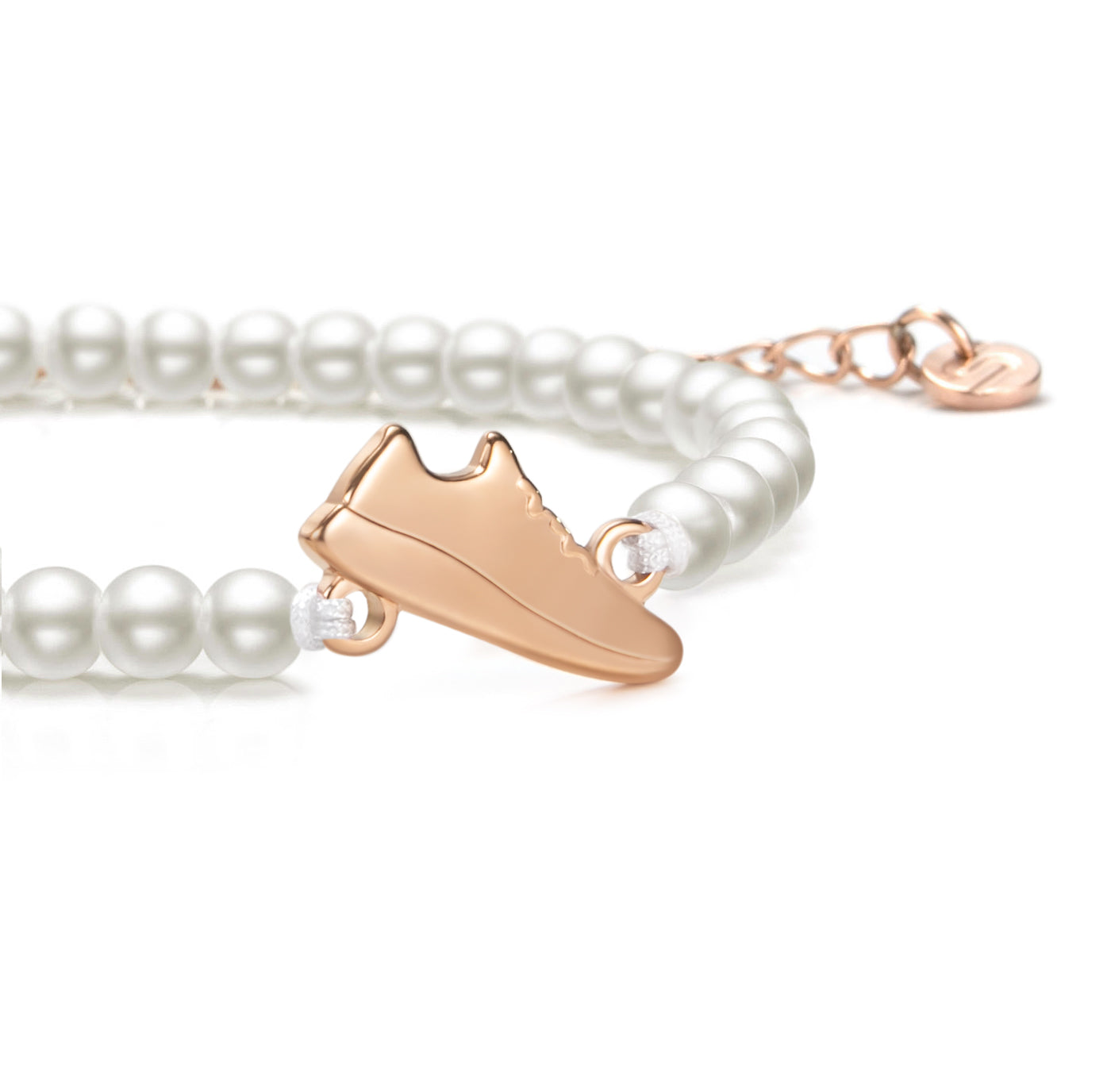 Pearl Rose Runner Chain Bracelet