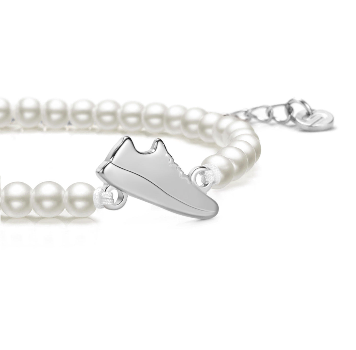Pearl Silver Runner Chain Bracelet