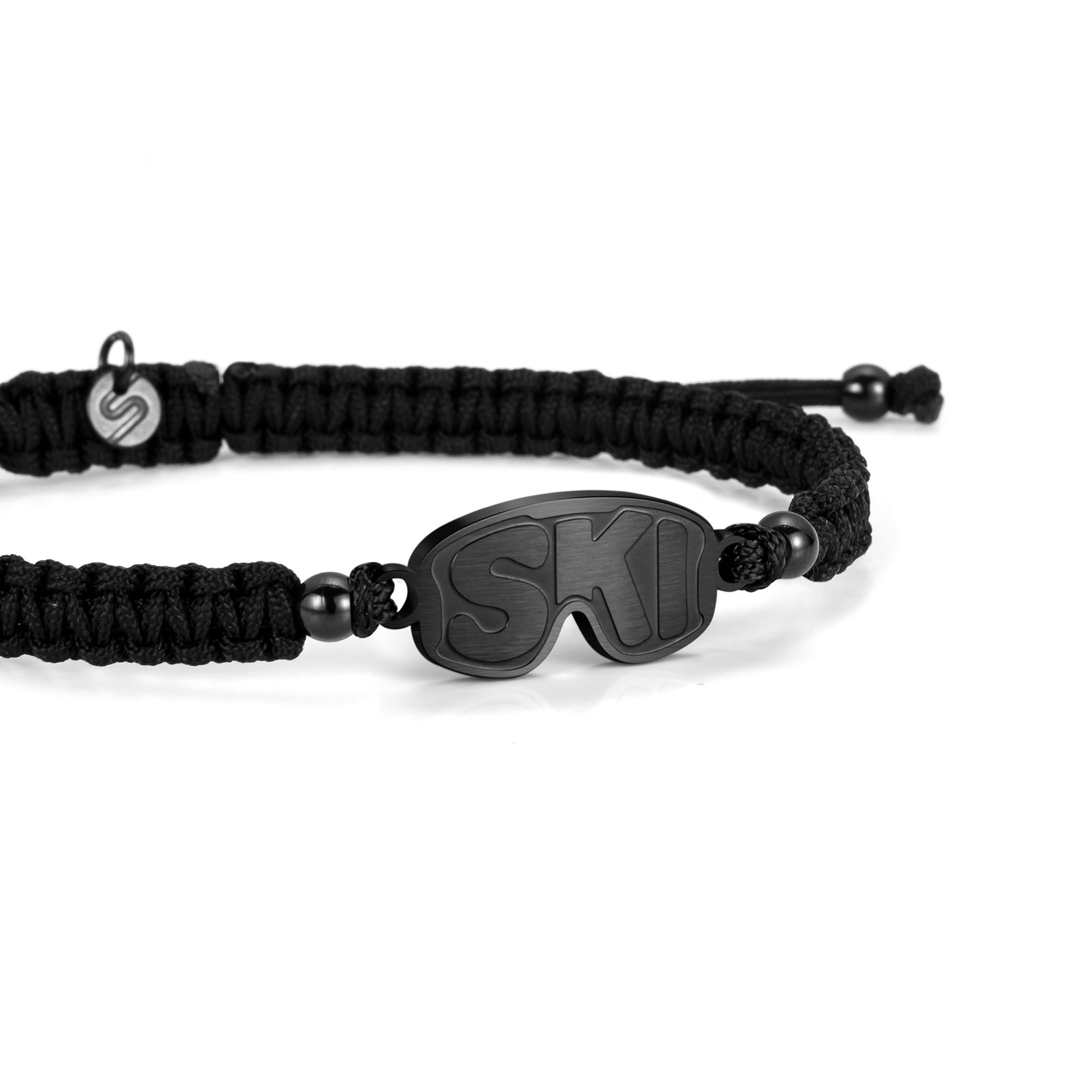 Schwarzes Après-Ski Geflochtenes Armband