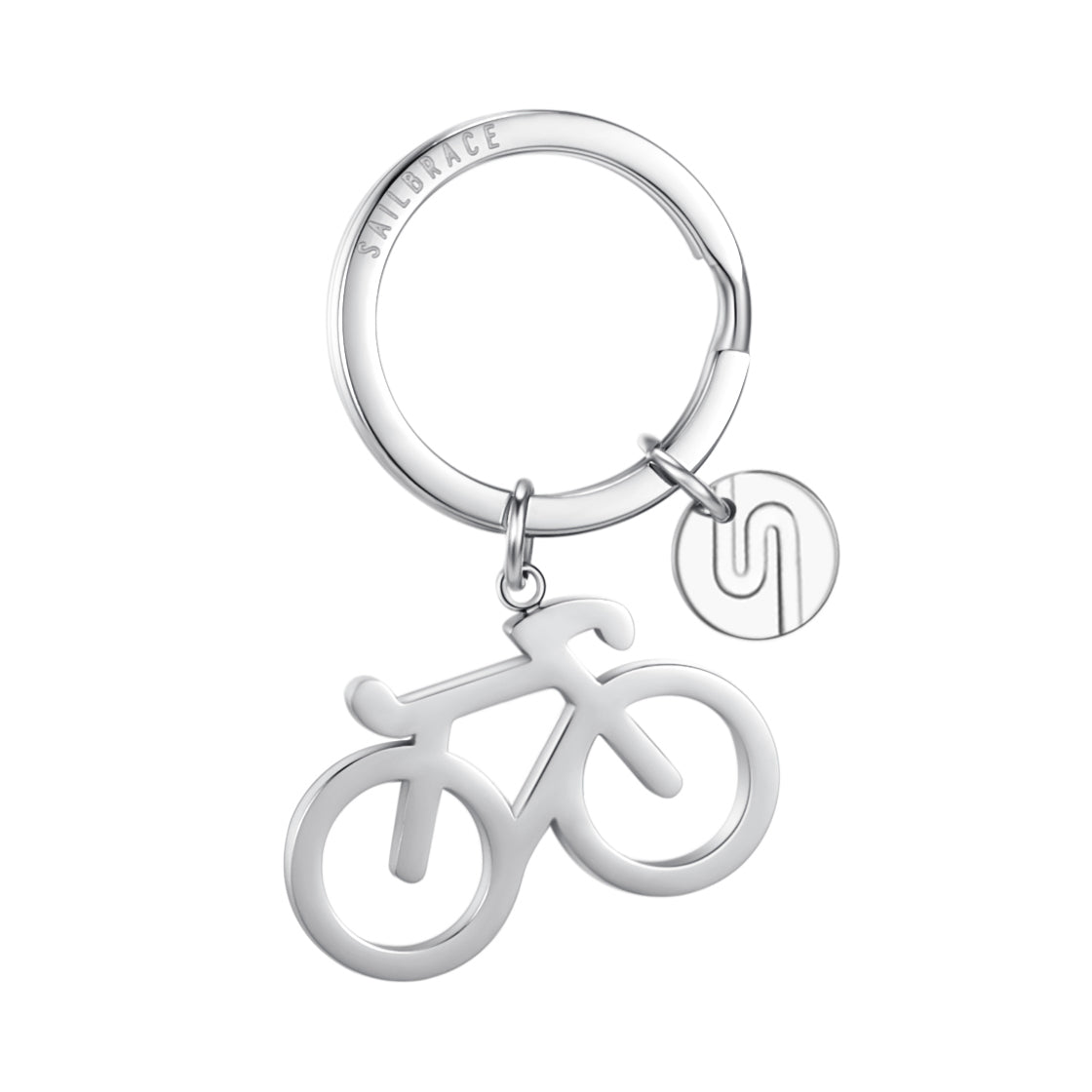 Silver Bike Keychain