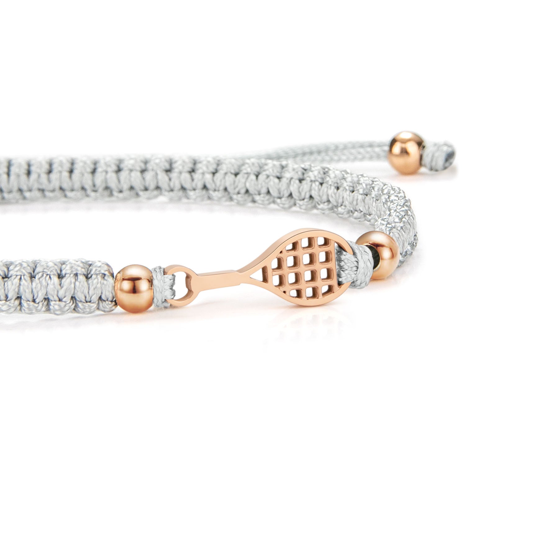 Rose Tennis Grey Braided zapestnica