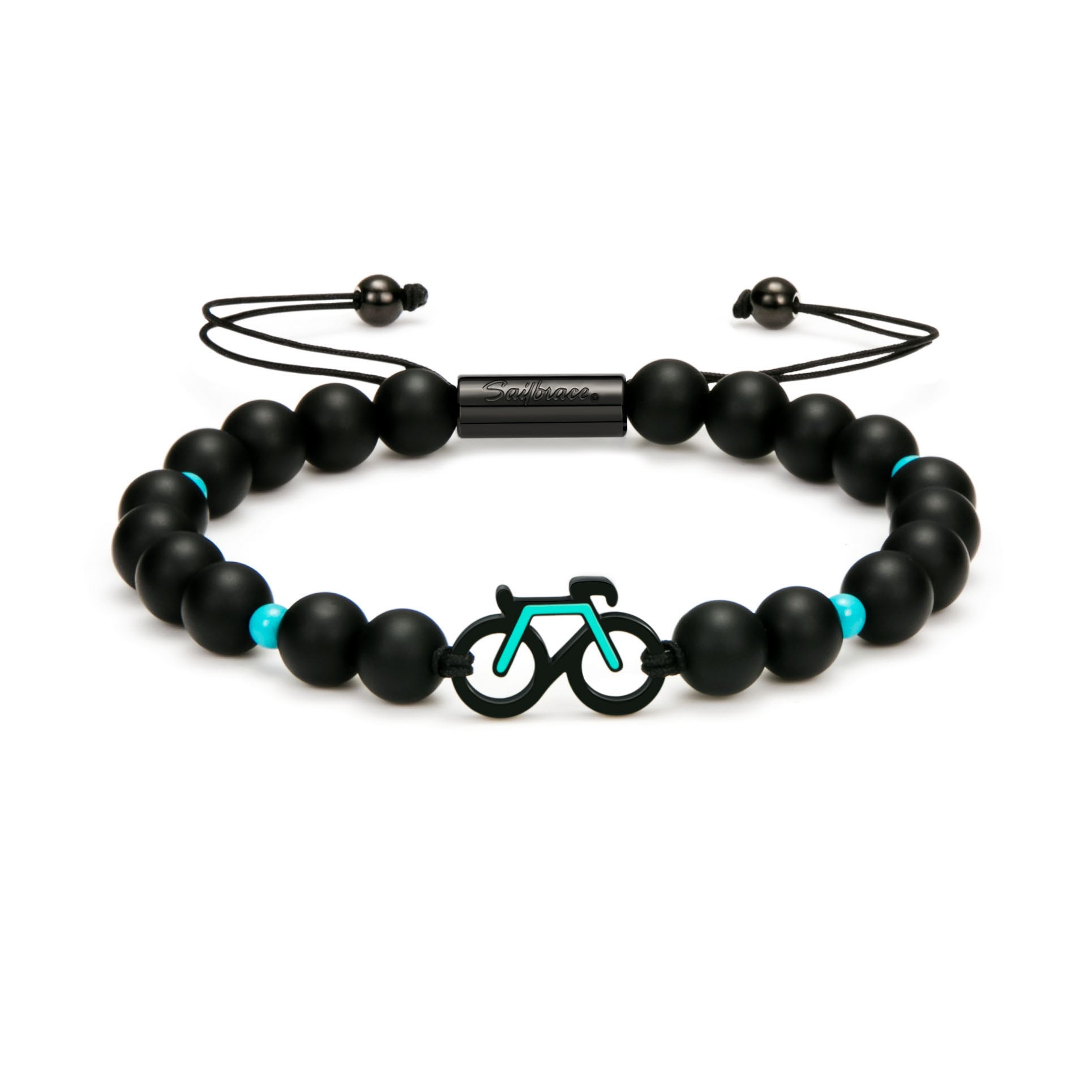 Mint Bike Beaded Armband