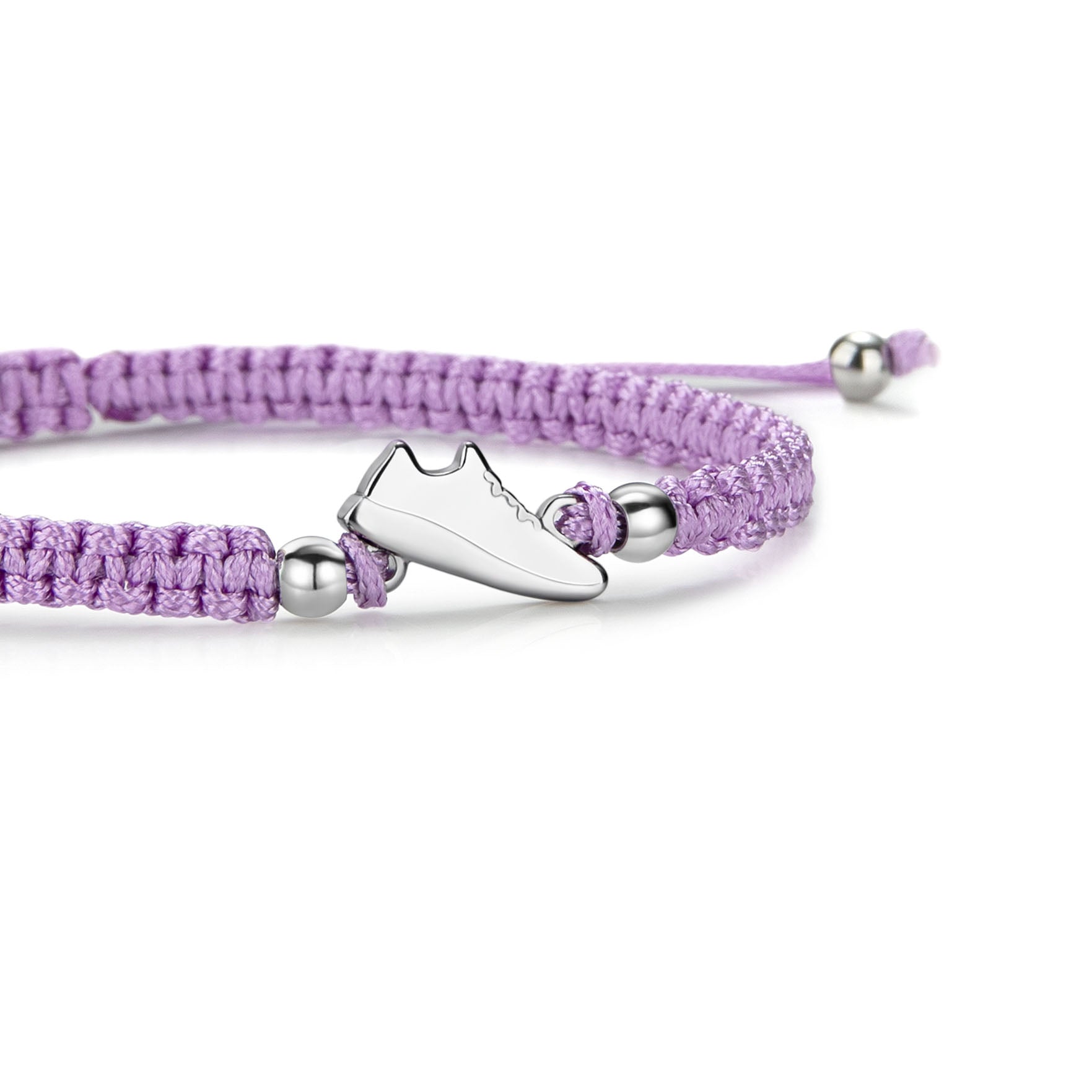 Silver Runner Lila Braided Bracelet