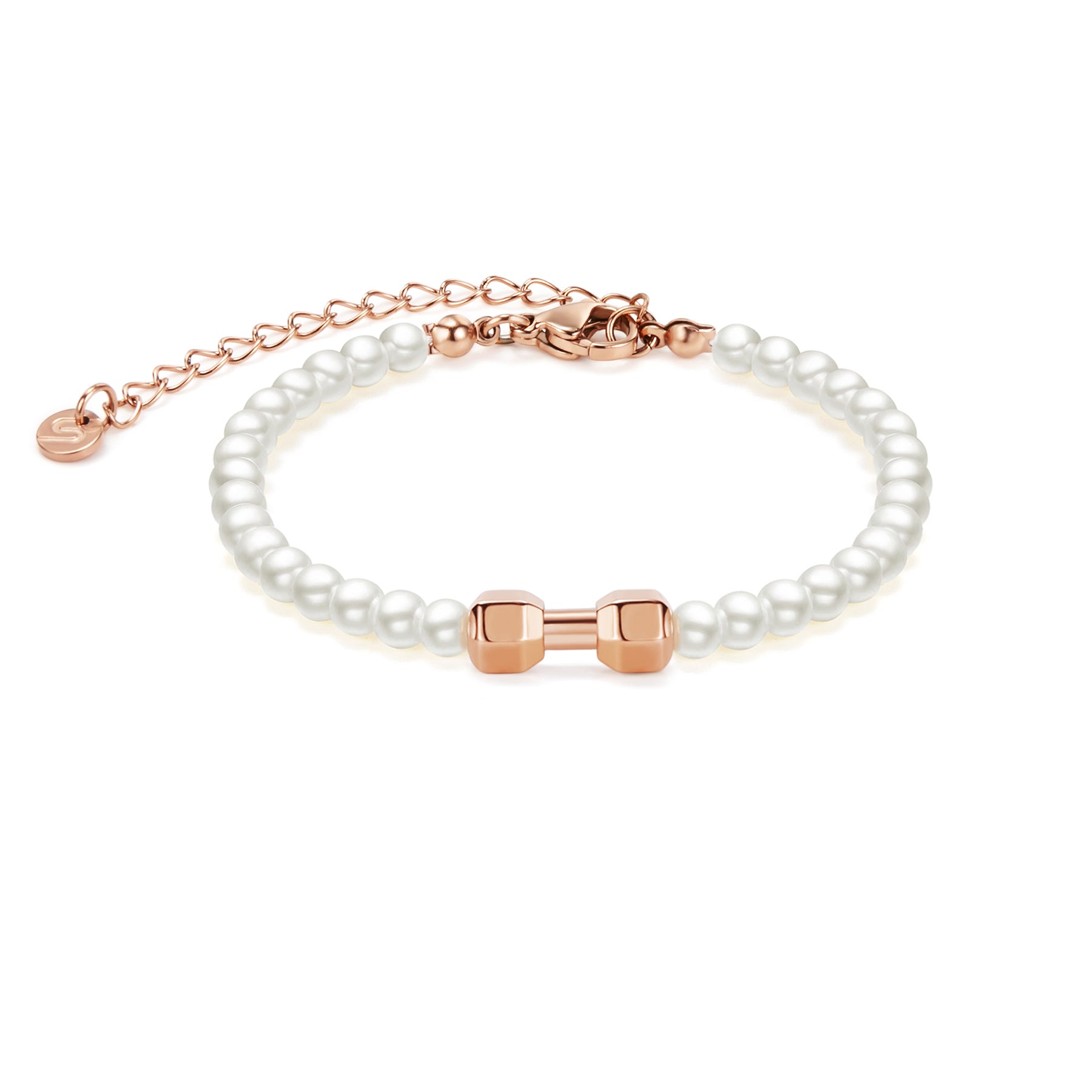 Perlen-Rosen-Gym-Kettenarmband