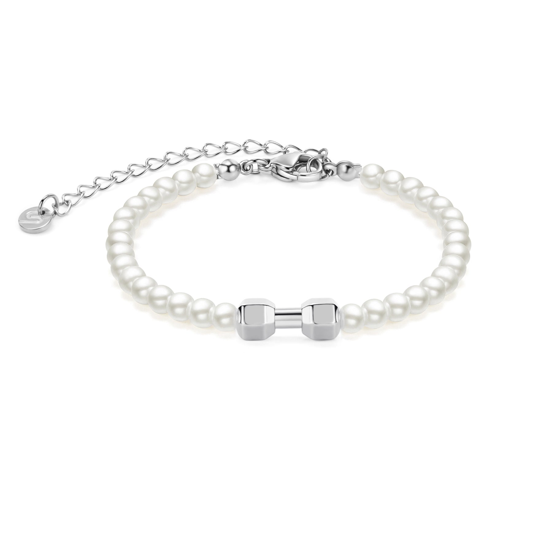 Pearl Pulsera Silver Gym Chain