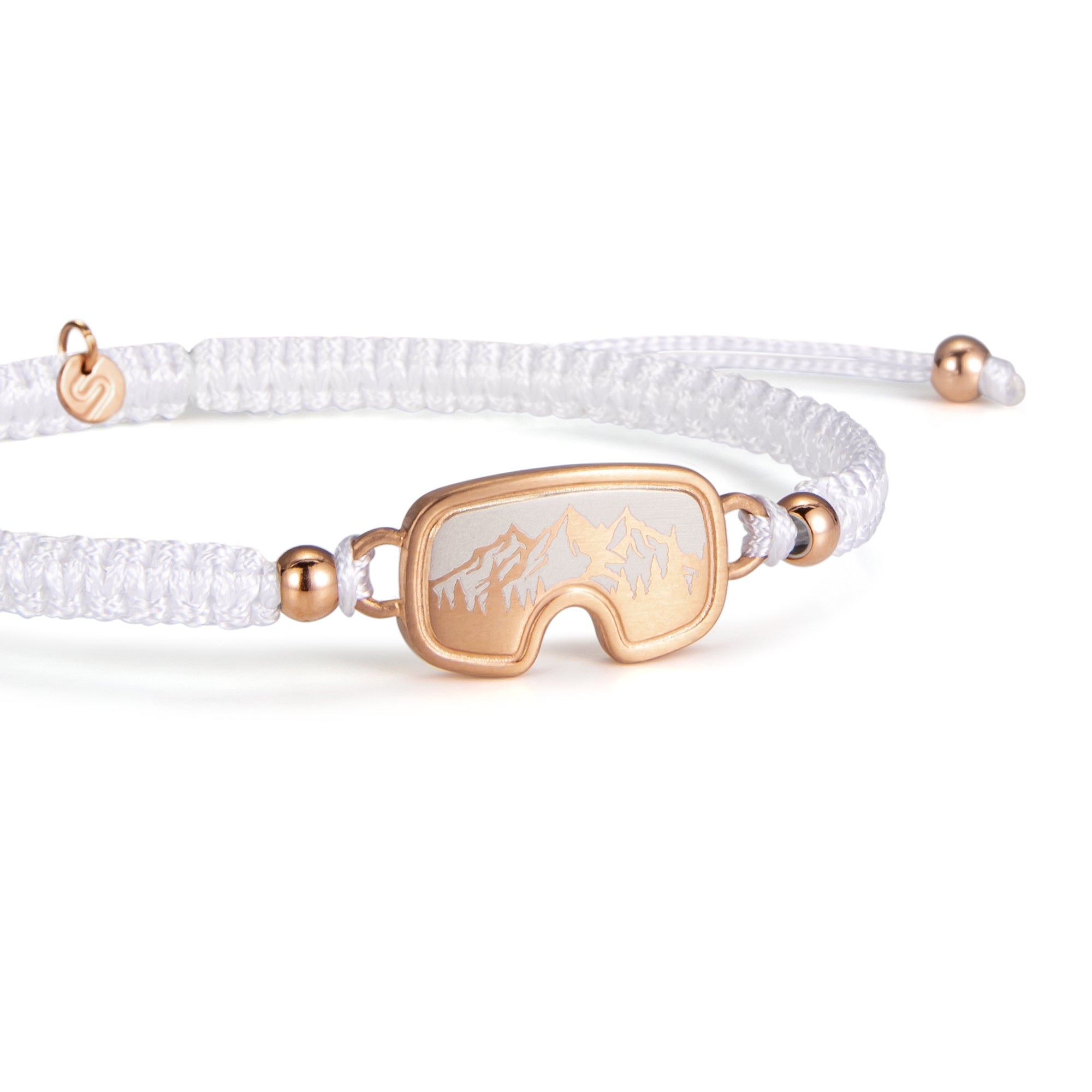 Rose Abenteuer Schneebrille Geflochtenes Armband