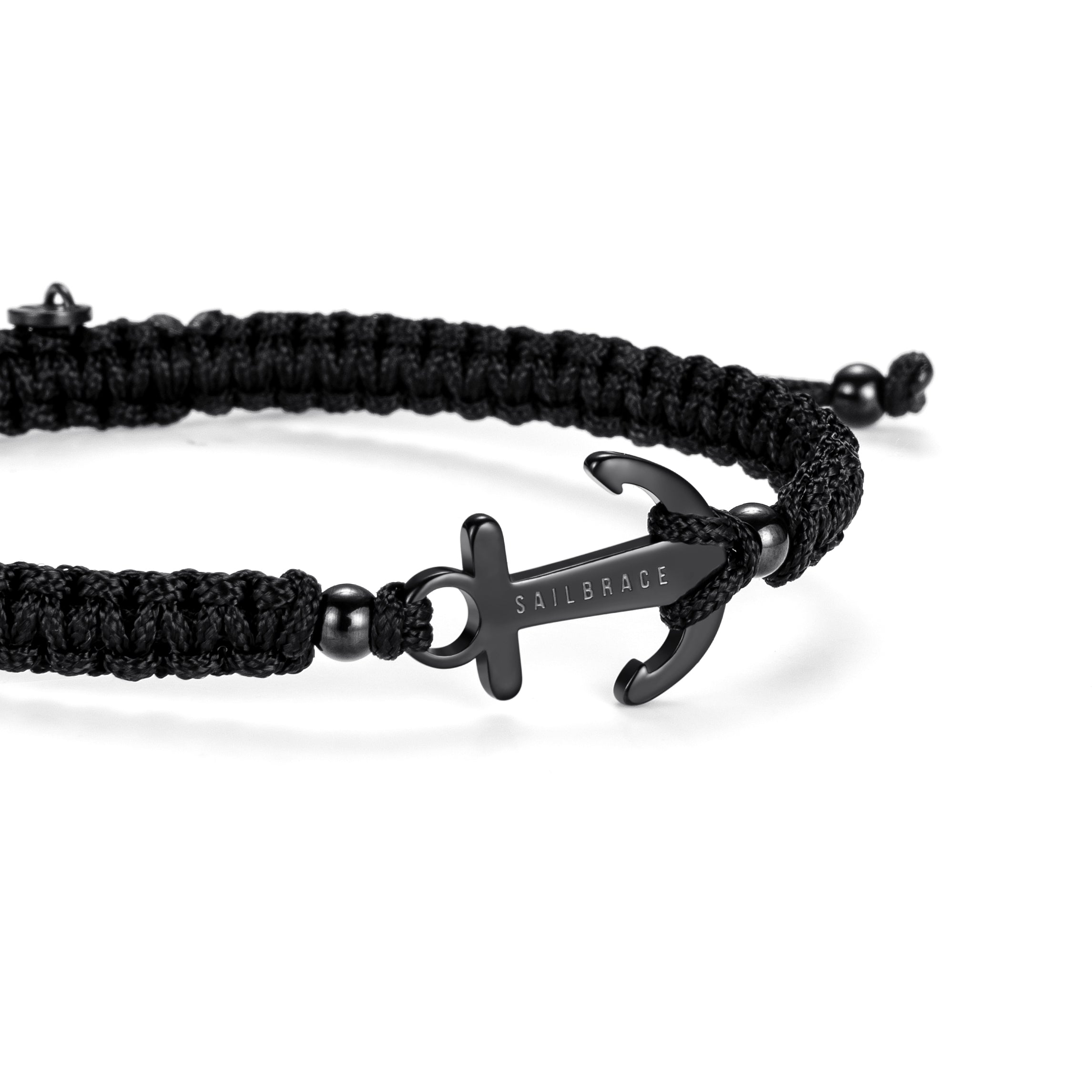 Bracelet tressé Black Anchor
