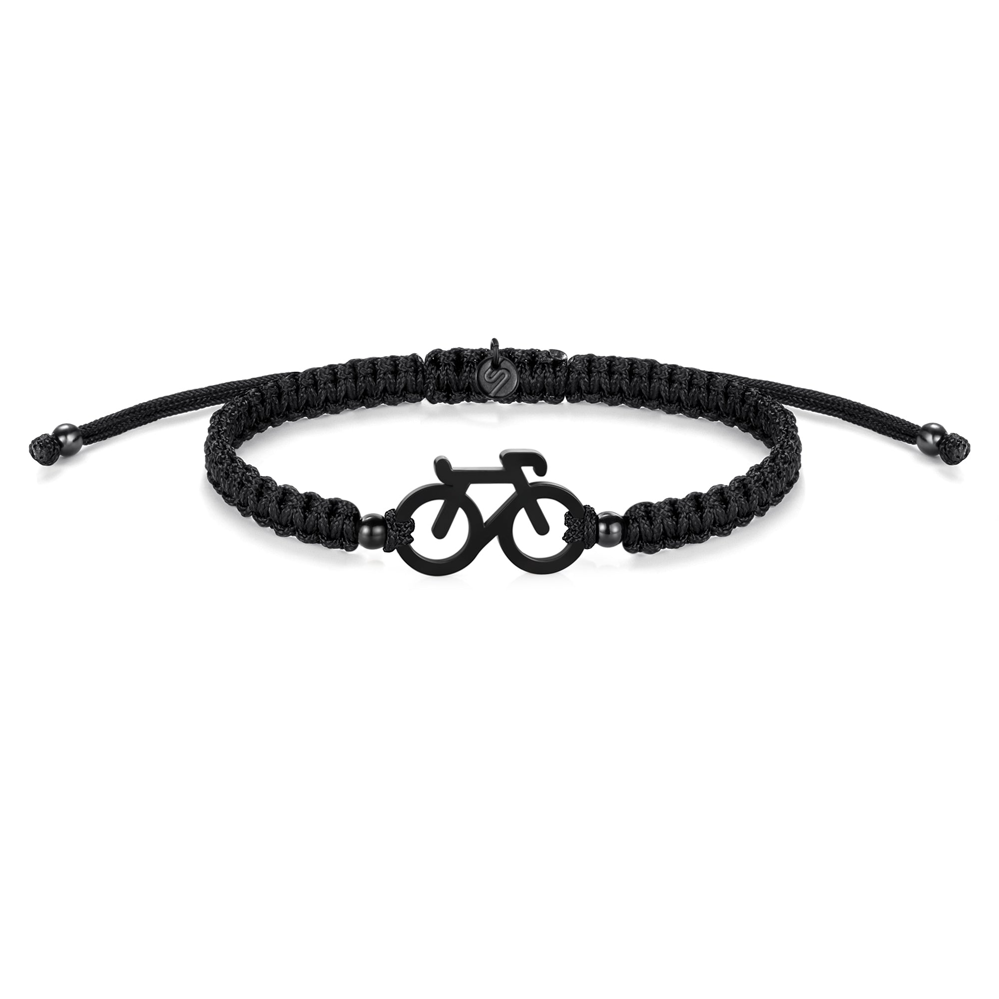 Black Bike Braided Pulsera