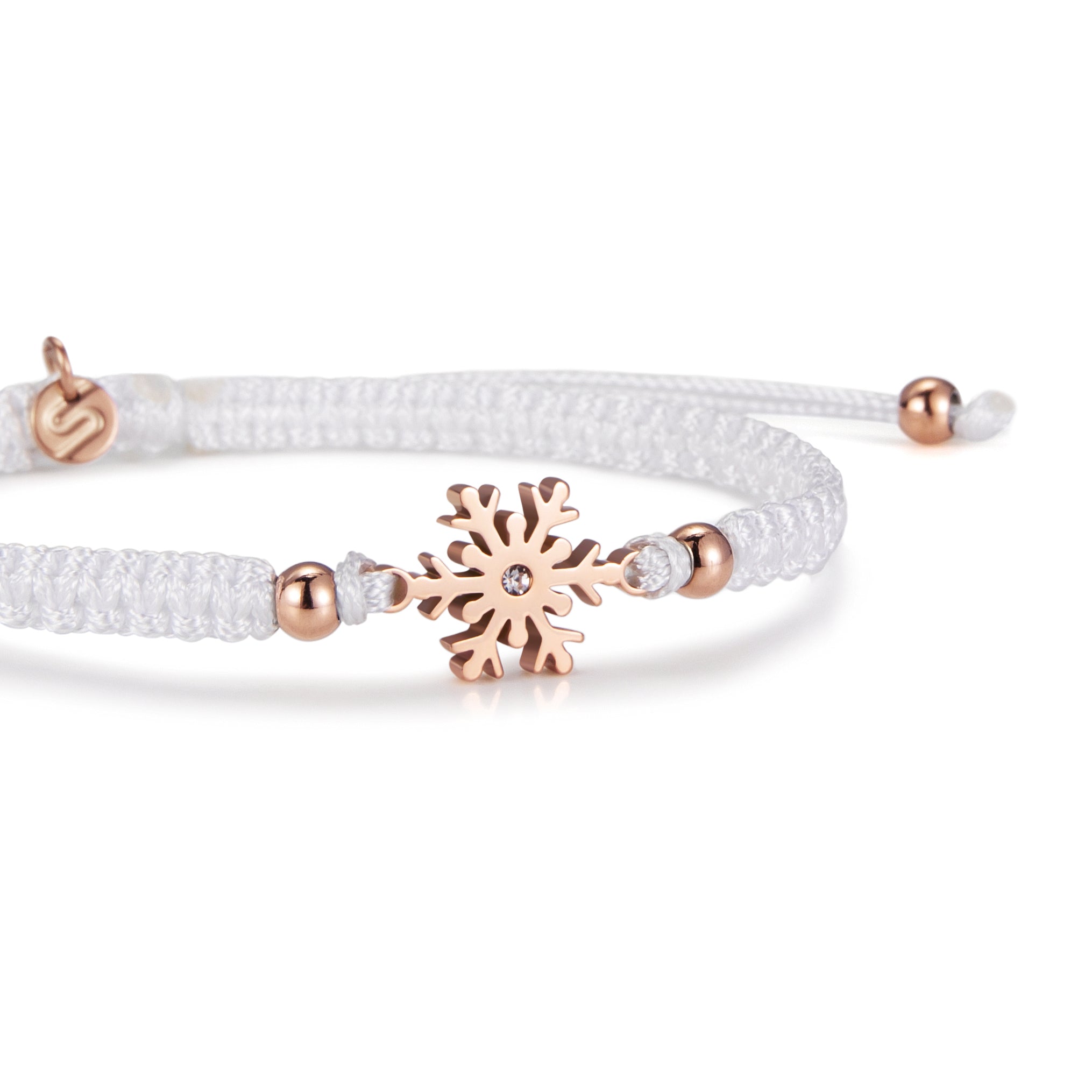 Frozen Snowflake Braided Bracelet