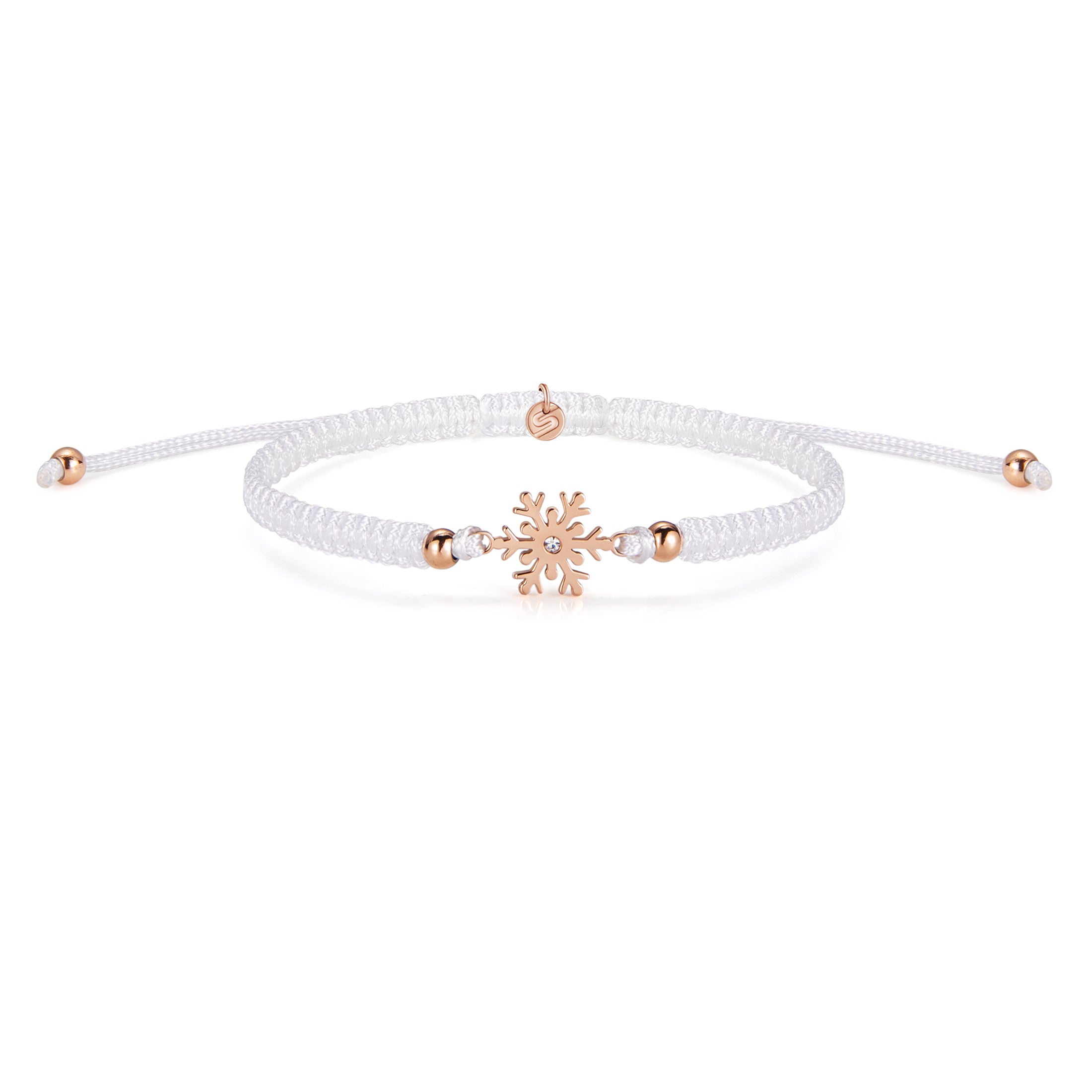 Frozen Snowflake Braided Bracelet