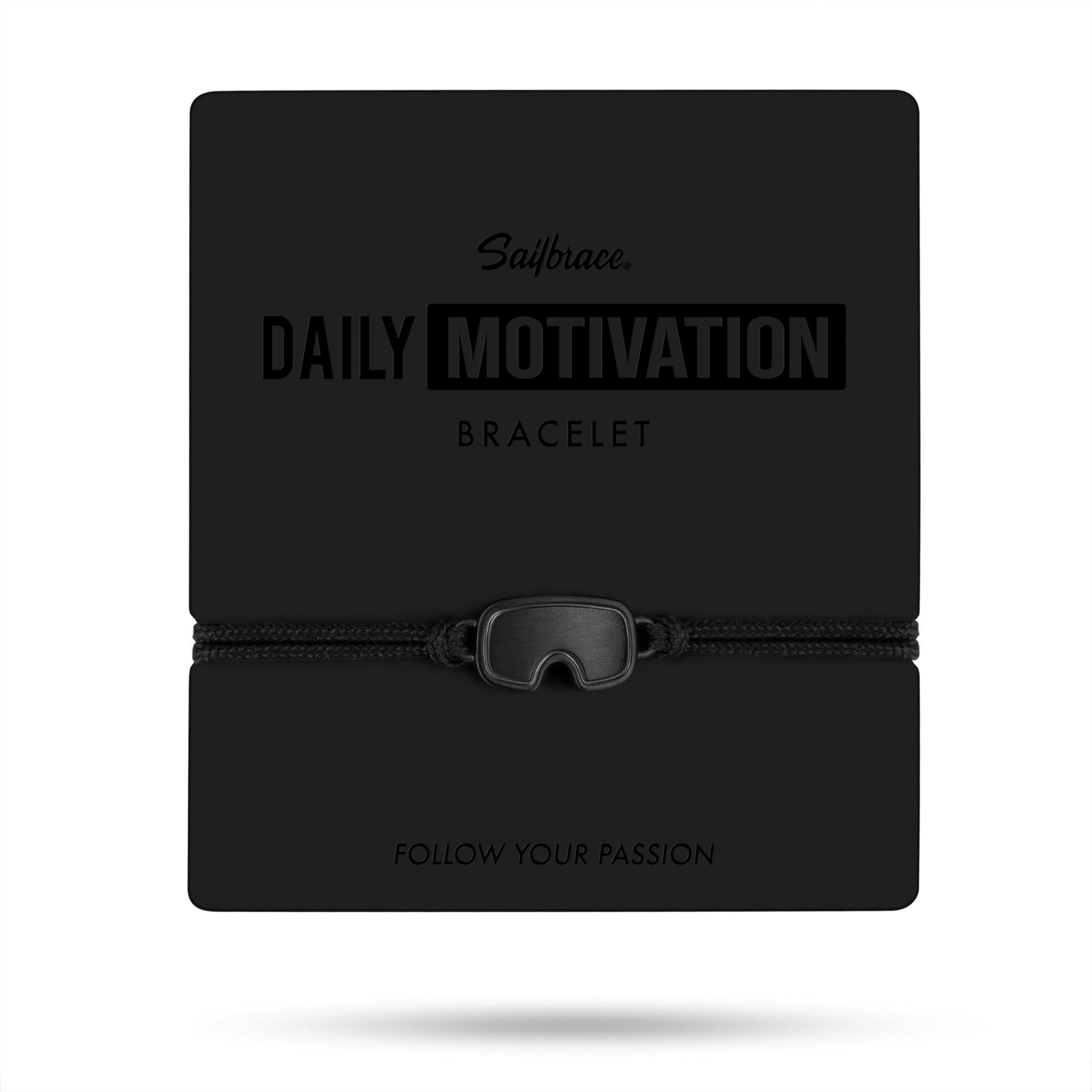 All Black Goggle Bracciale