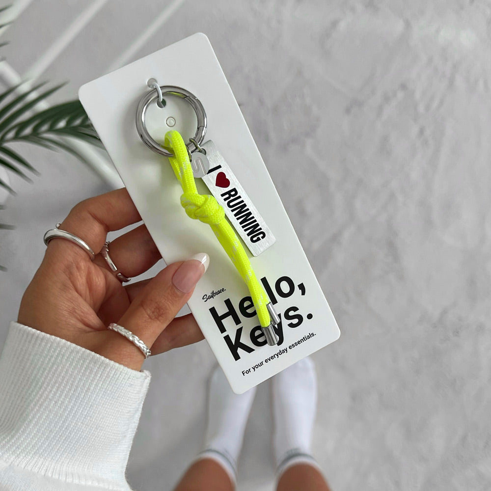 I ❤️ RUNNING Keychain