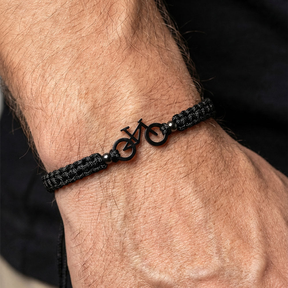Night Black MTB Braided Pulsera