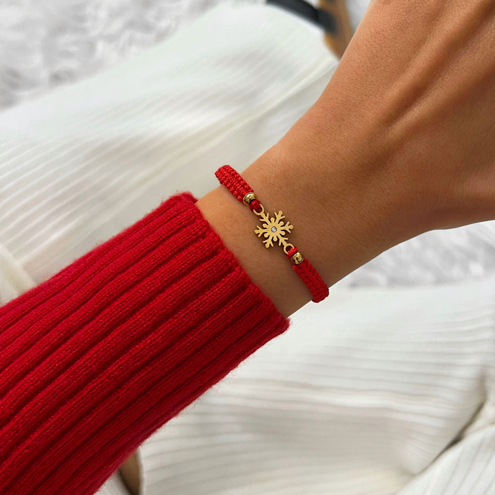 Magischer Schneeflocken geflochtener Armband