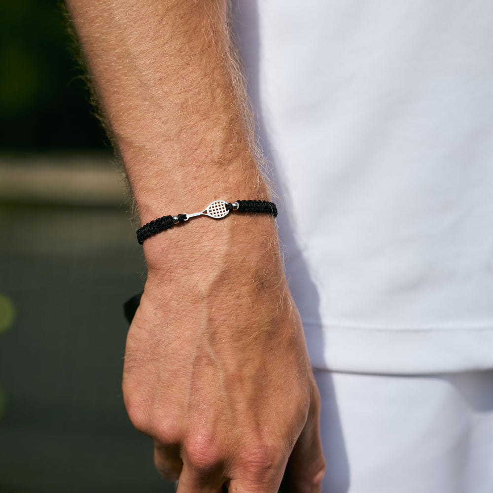 Silver Tennis Braided zapestnica