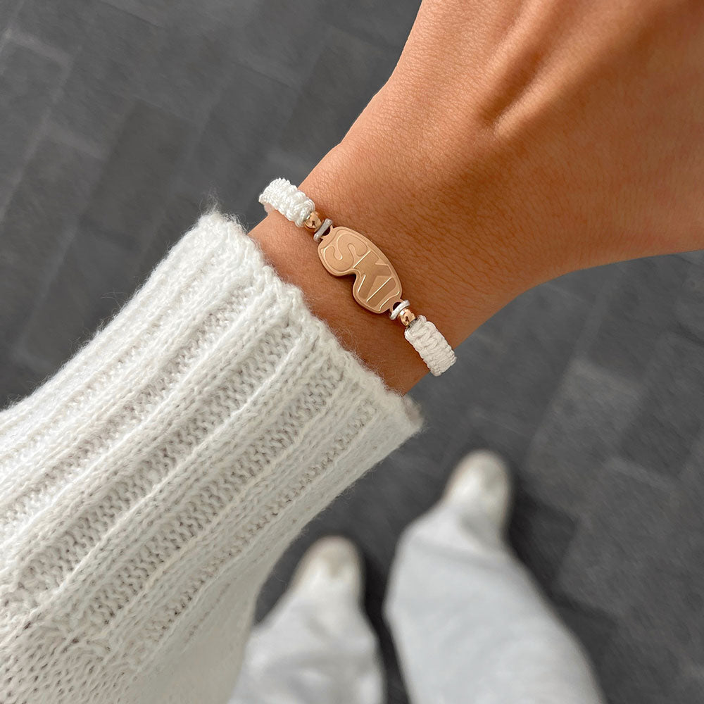 Rose Après Ski Braided Pulsera