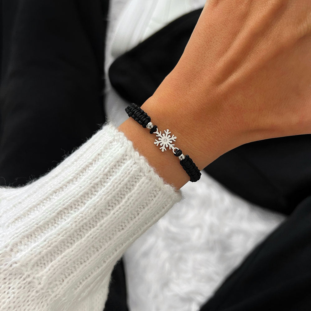 Frost Schneeflocke Geflochtenes Armband