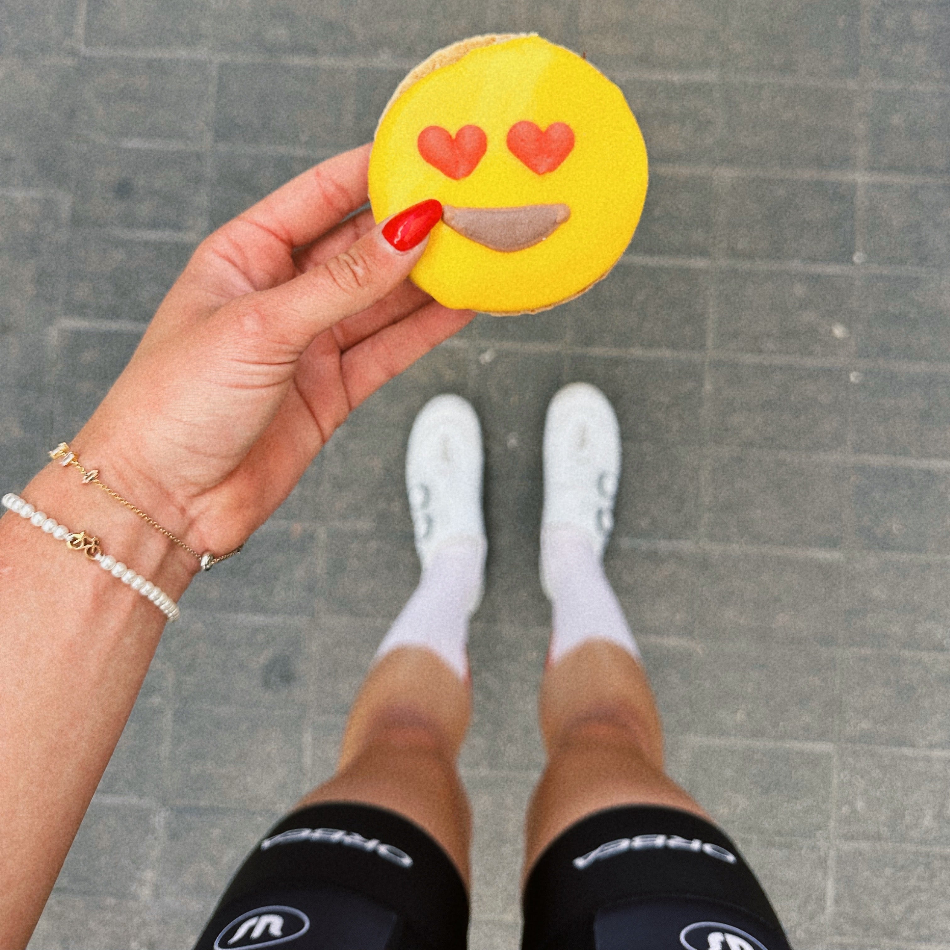 Pearl Rose Bike Chain Bracelet