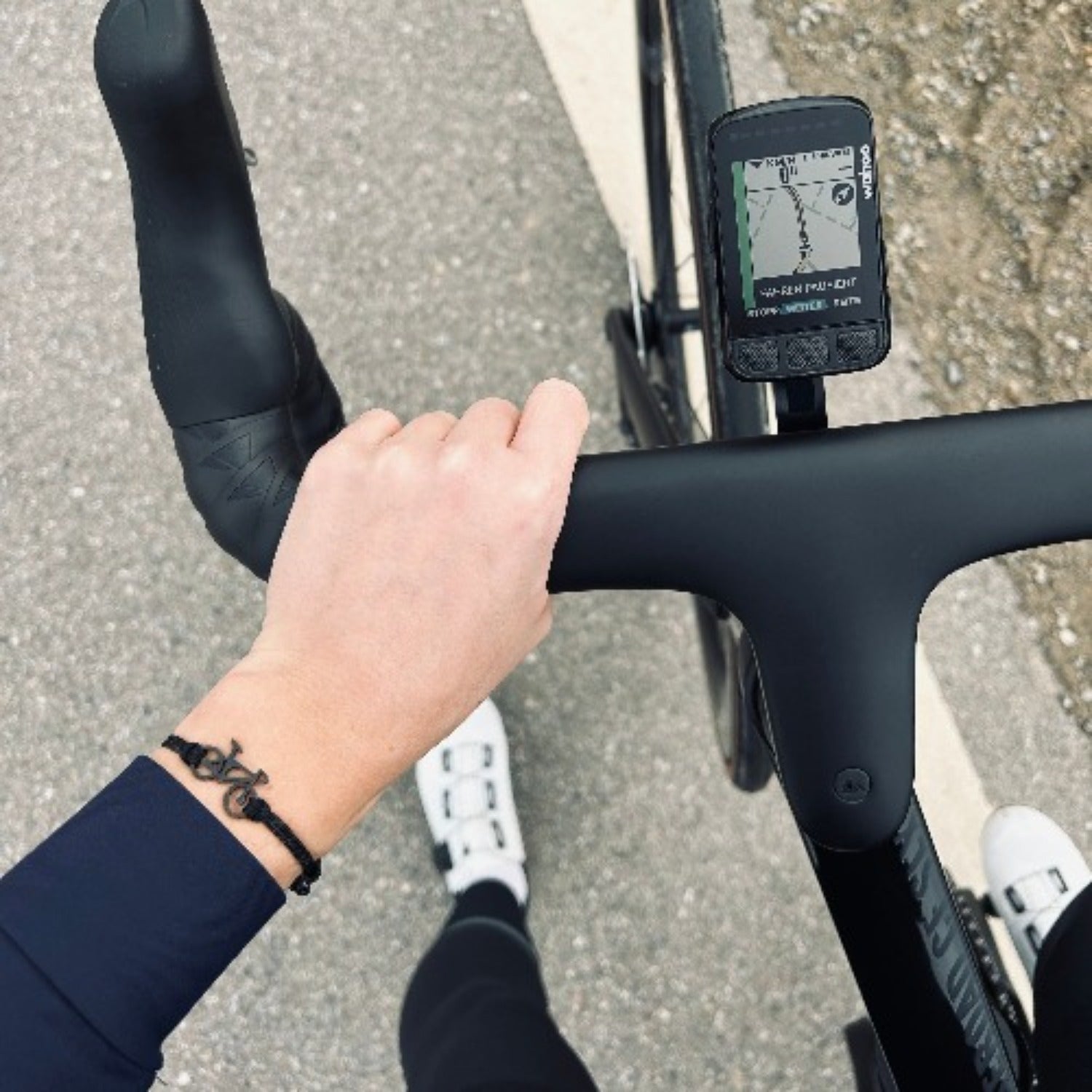 Black Road Bike Bracelet
