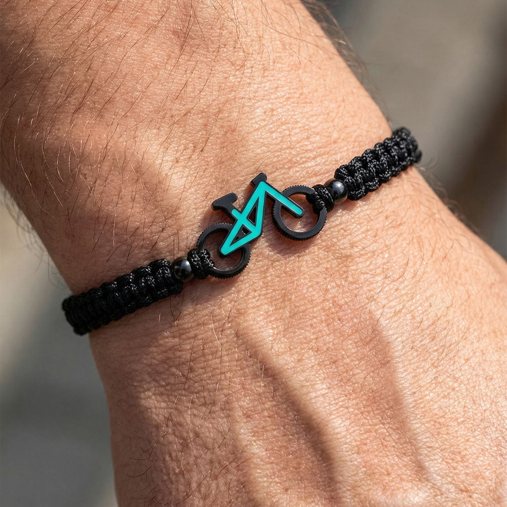 MTB Mint Bike Braided Bracelet