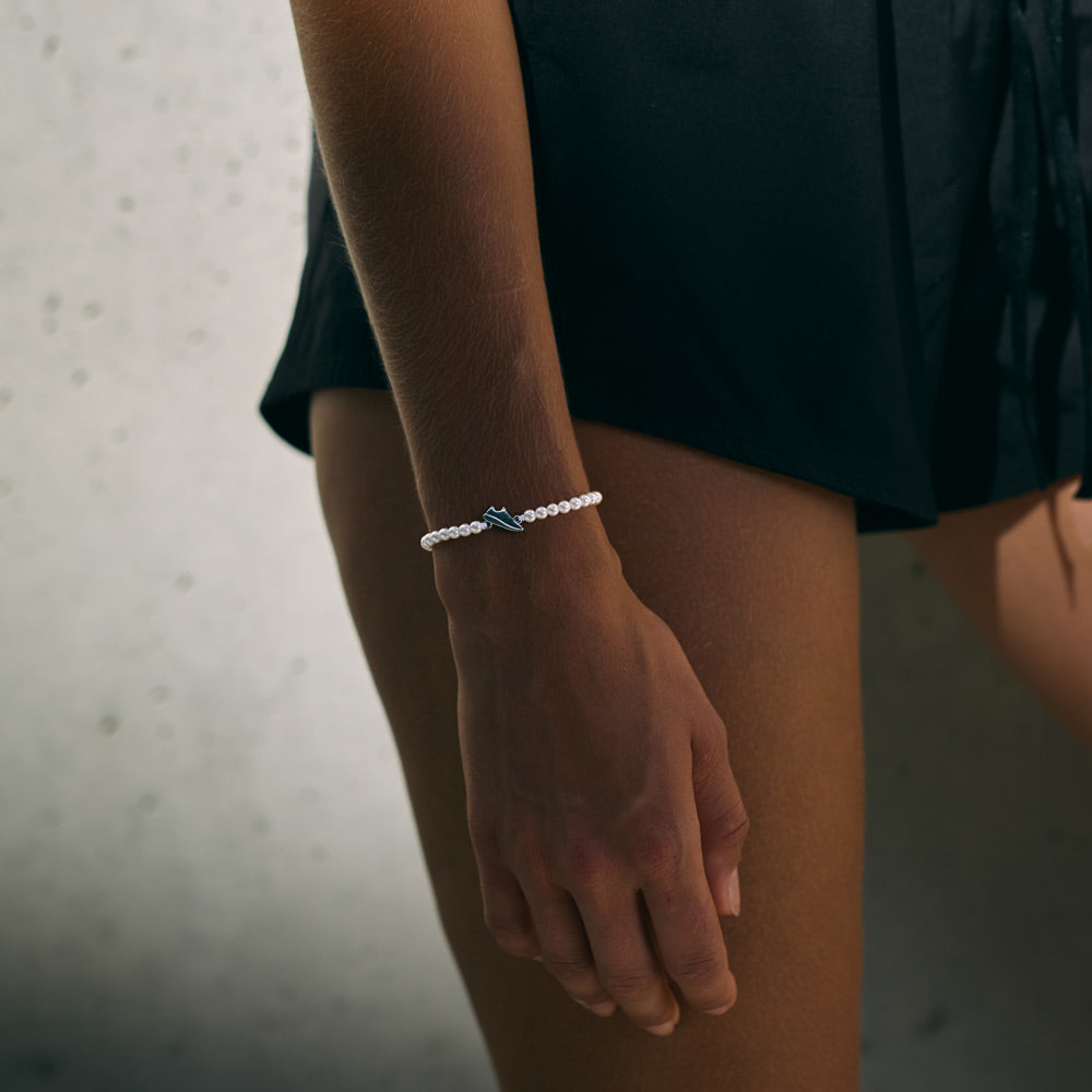 Pearl Silver Runner Chain Bracelet