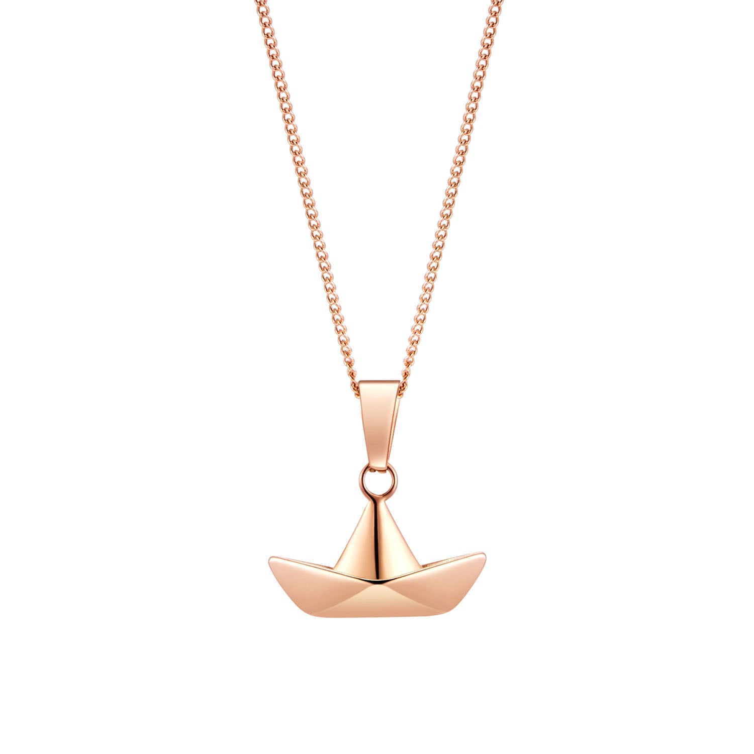Papership Necklace Rose Gold plated