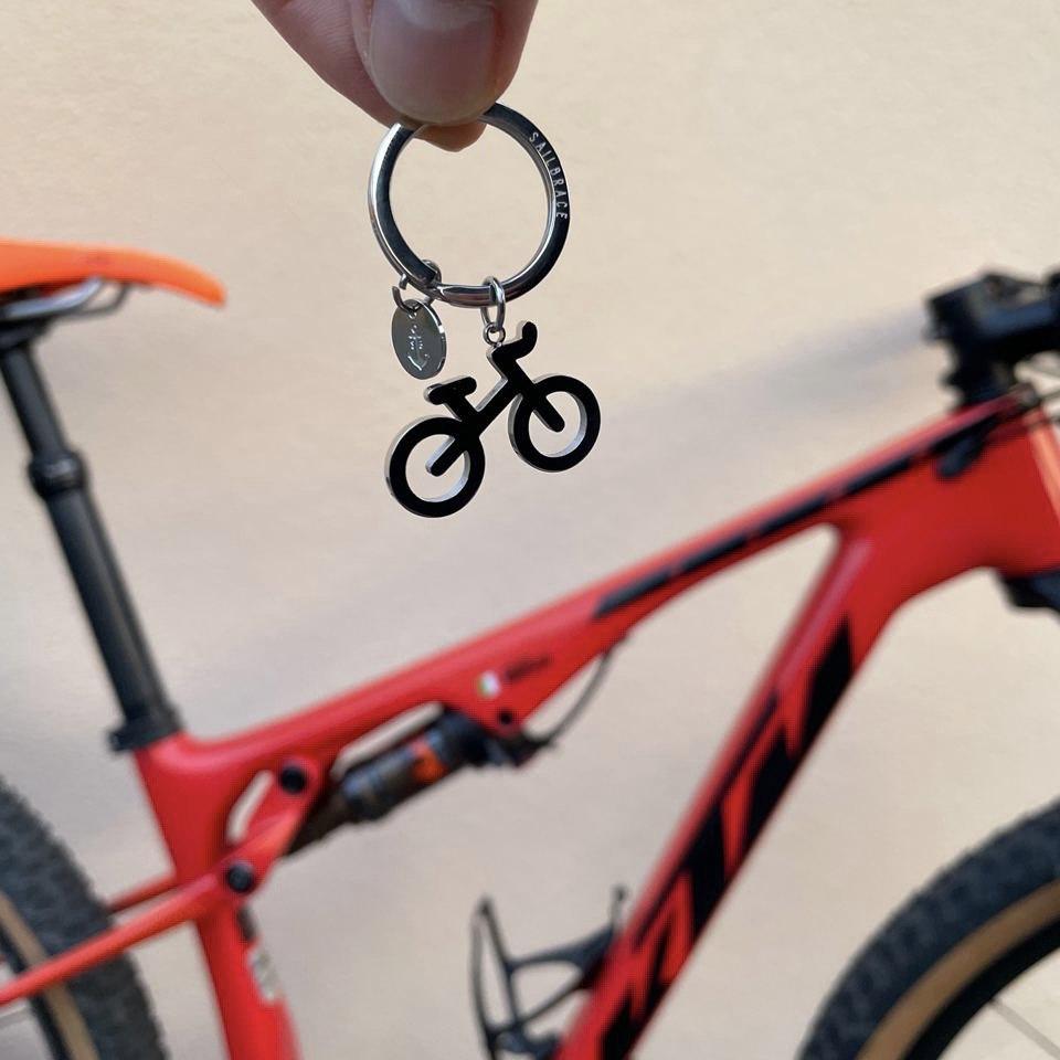 Silver Bike Bracelet/Keychain paket