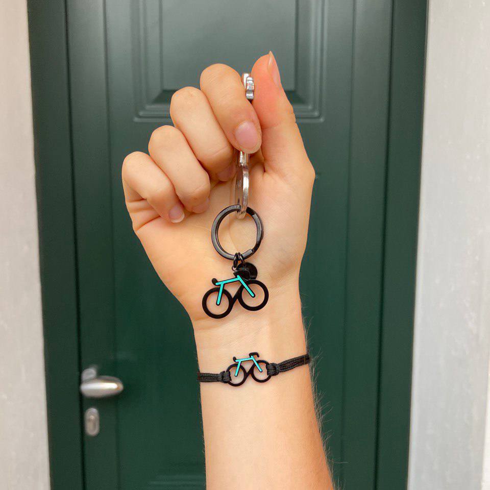 Mint Bike Bracelet/Keychain Pack