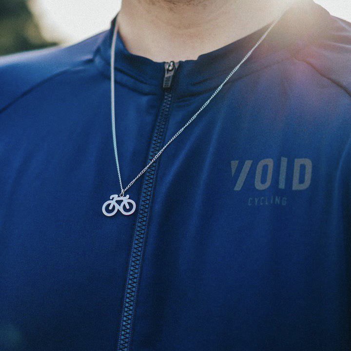 Silber Fahrrad Halskette