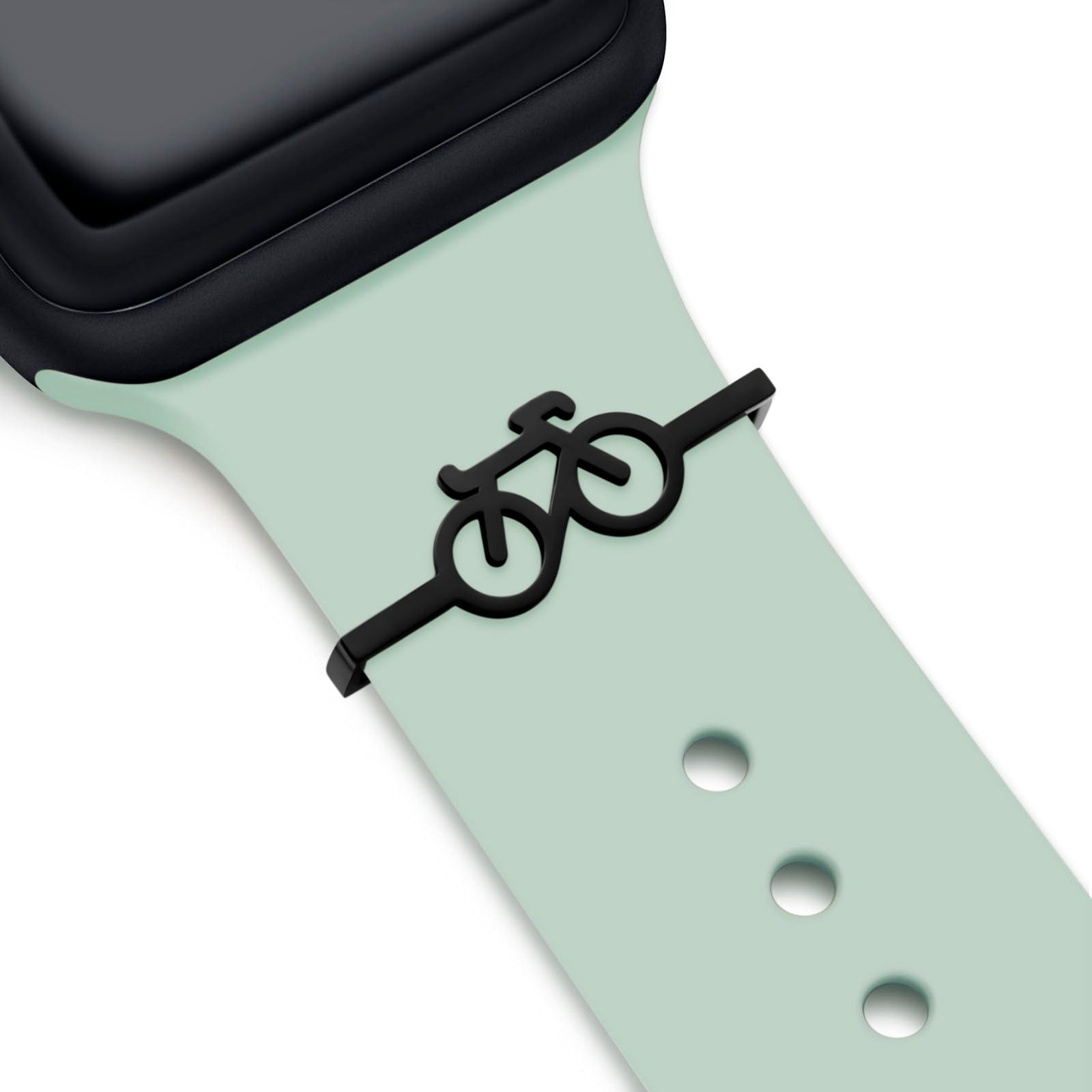 Charm de bicicleta negra + banda