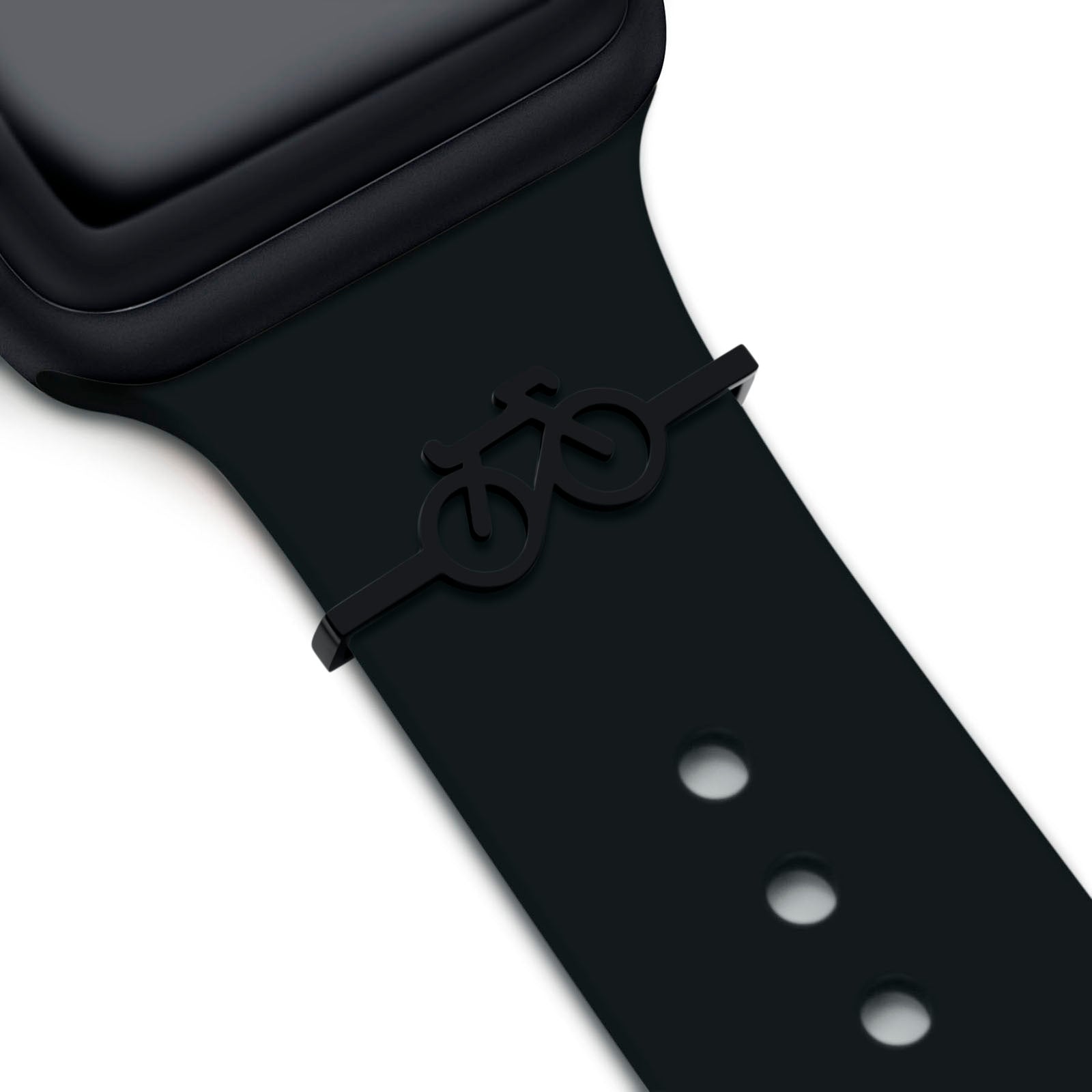 Charm de bicicleta negra + banda