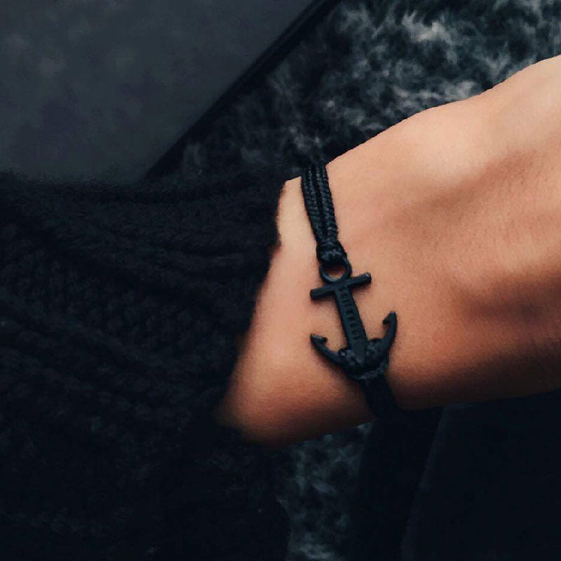 Coal Spaceblack Anchor Bracelet inspiration men