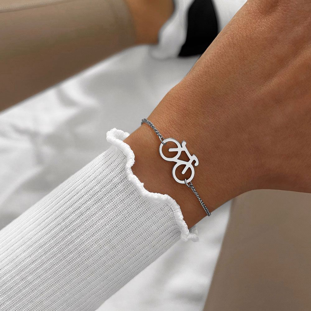 Bracciale Silver Bike chain<br>