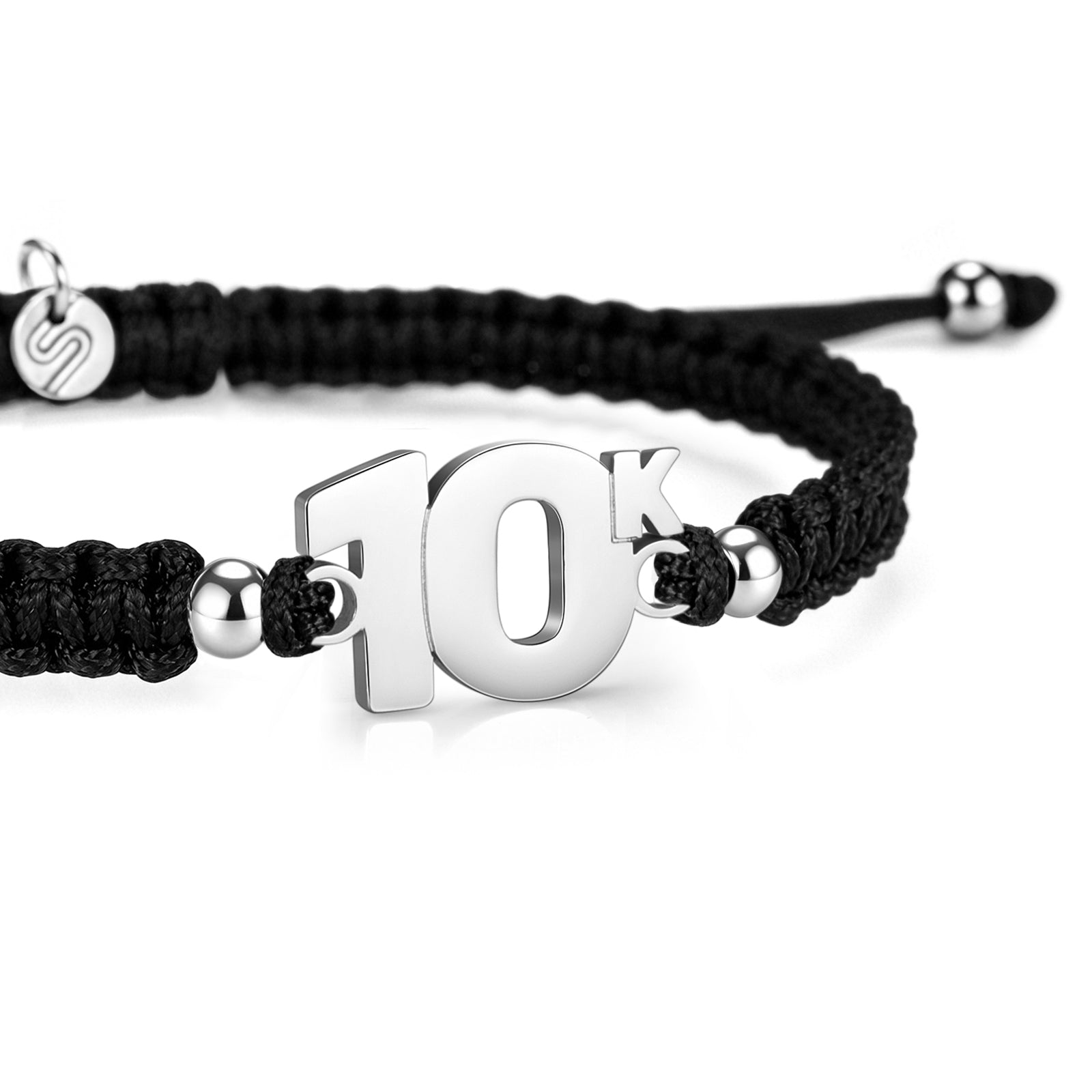 10K Black Braided Bracelet
