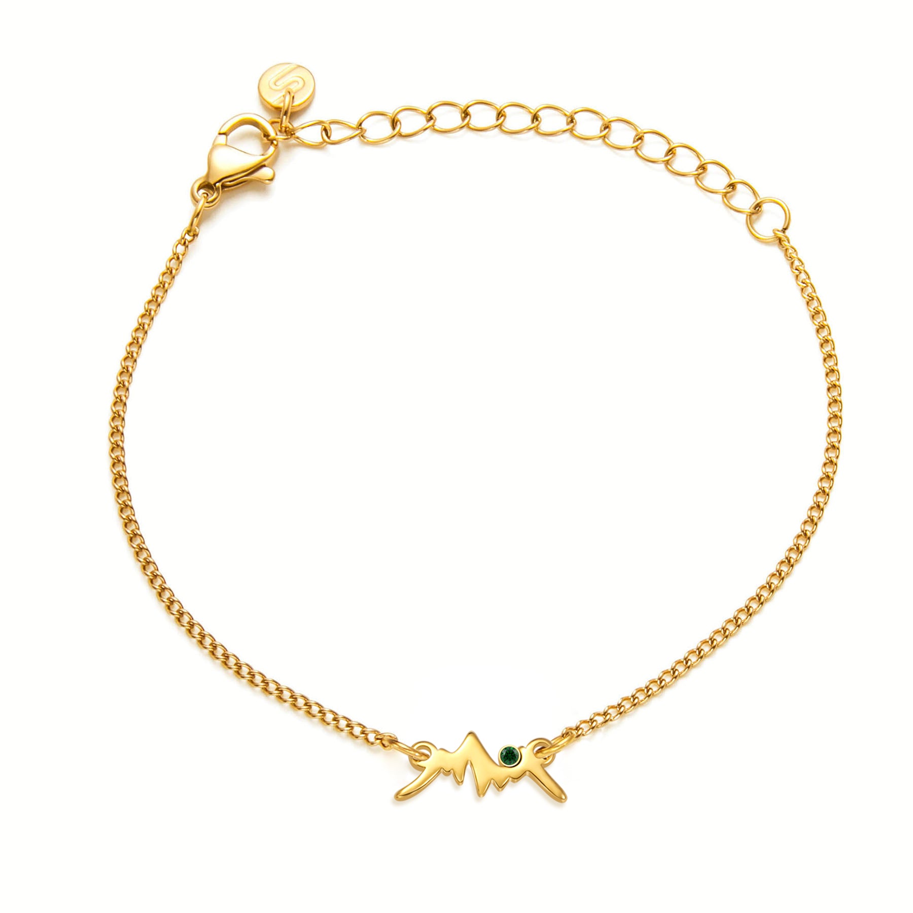 Green Peak Mountain Chain Armband