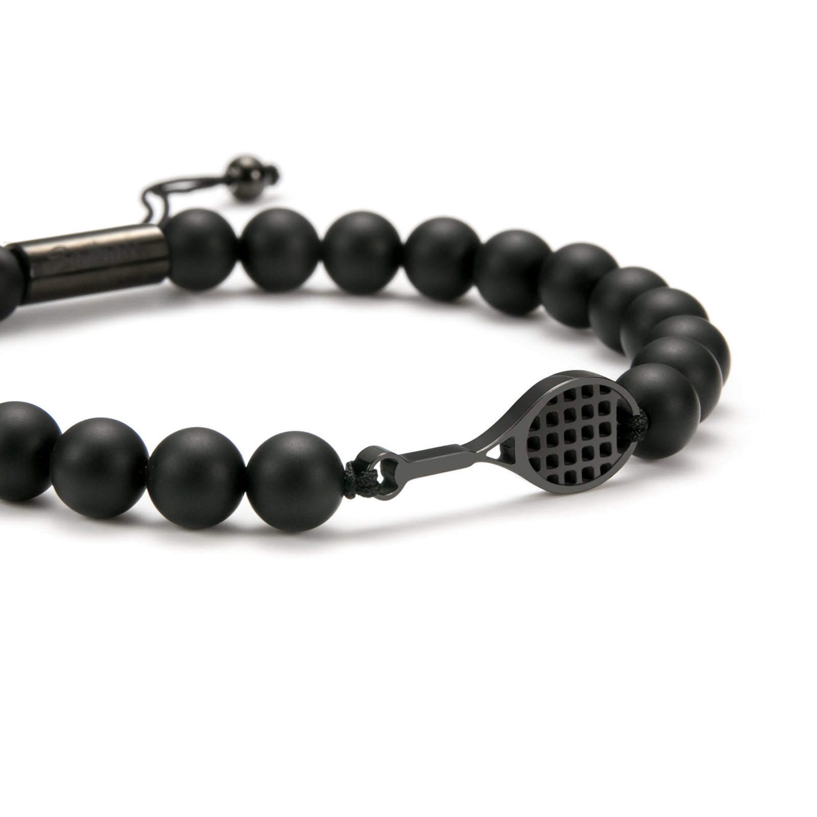 Black Tennis Beaded zapestnica