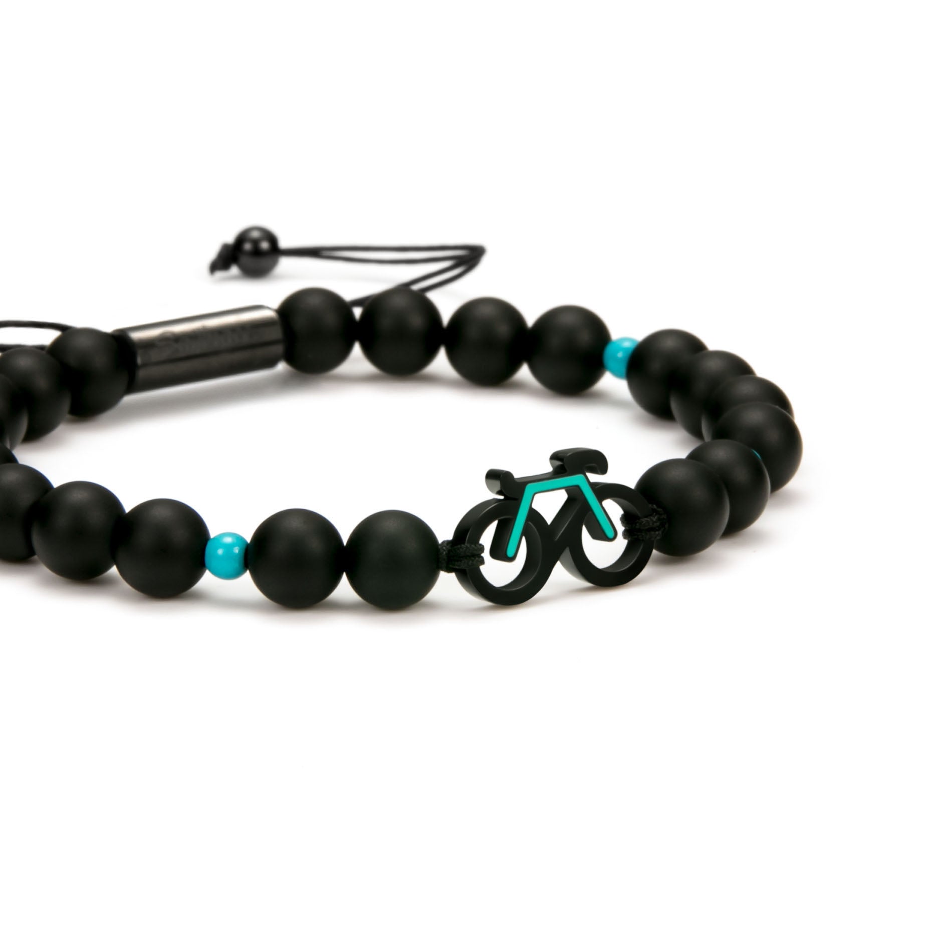 Pulsera Mint Bike Beaded