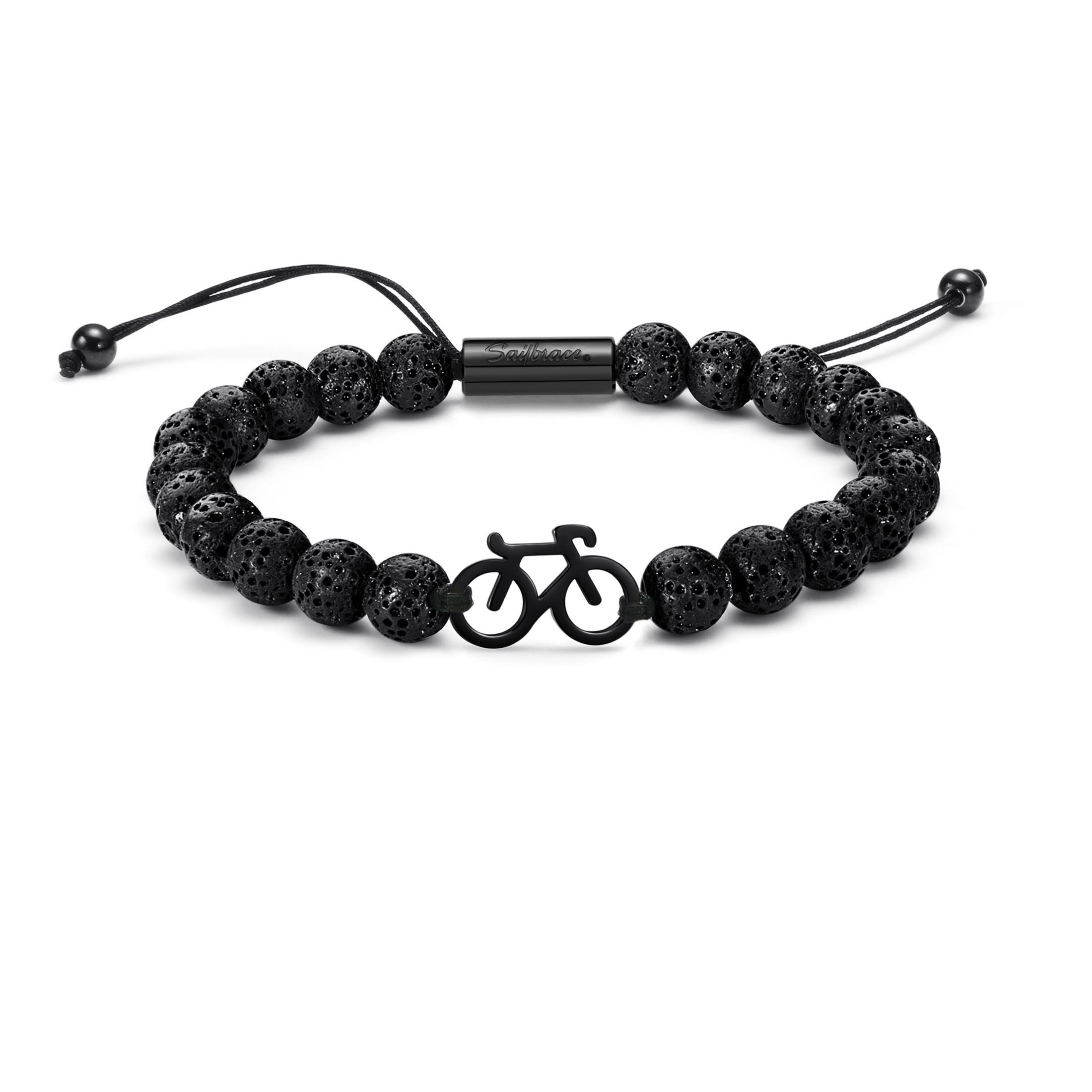 Bracciale Lava Stone Black Bike