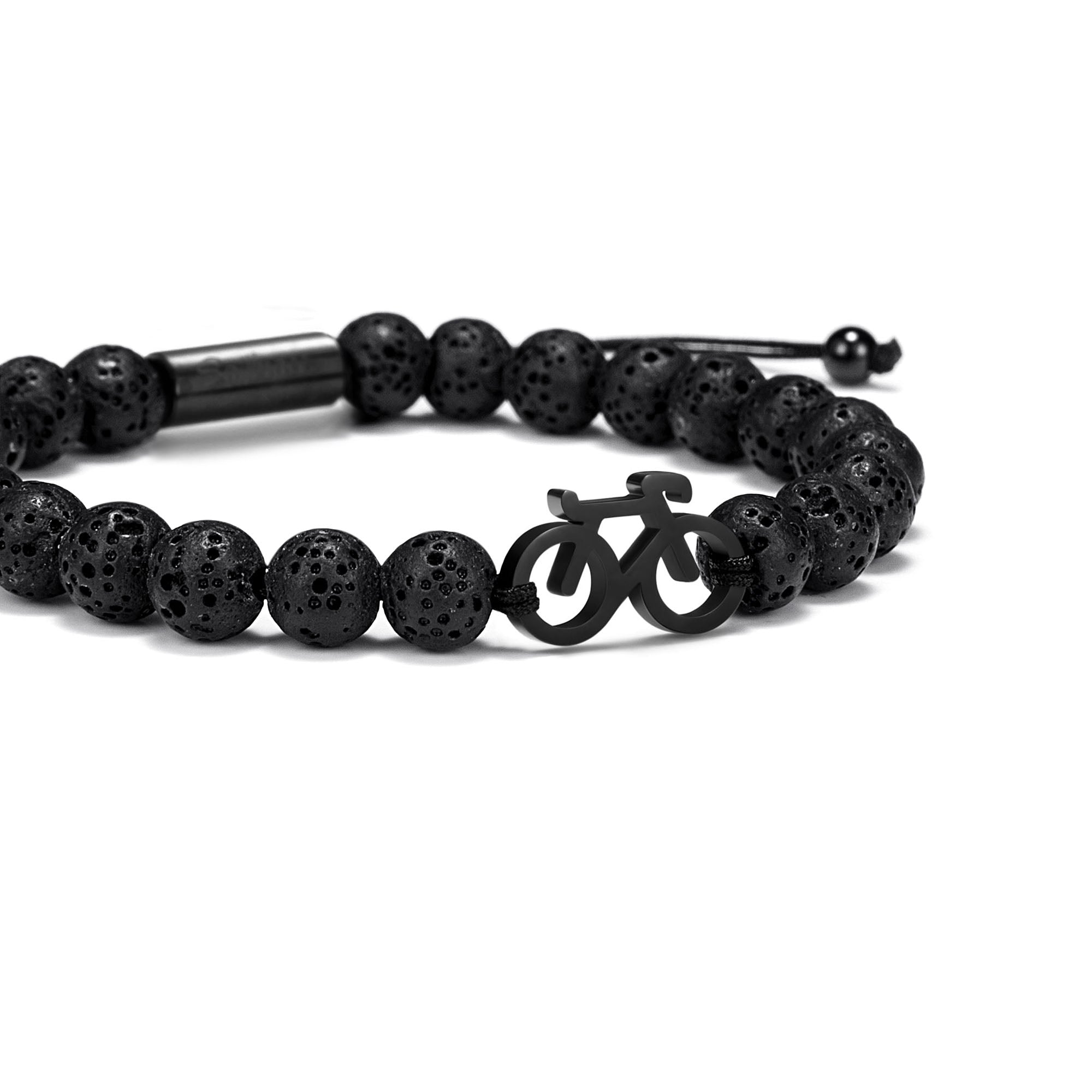 Pulsera Lava Stone Black Bike 
