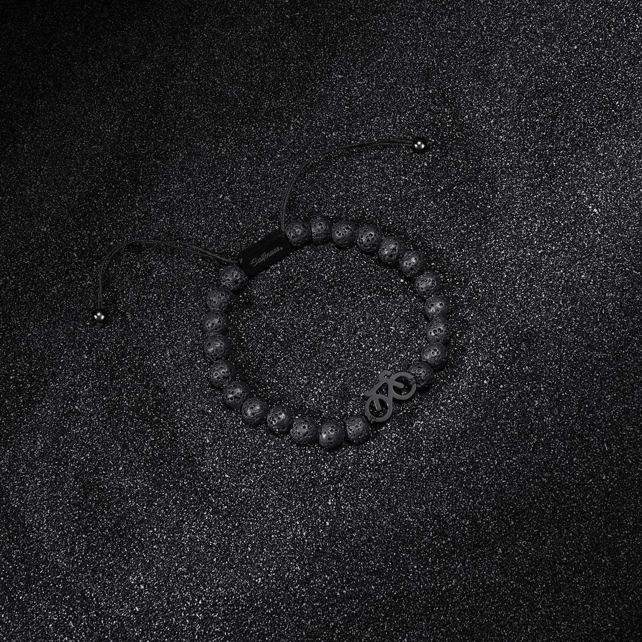 Pulsera Lava Stone Black Bike 