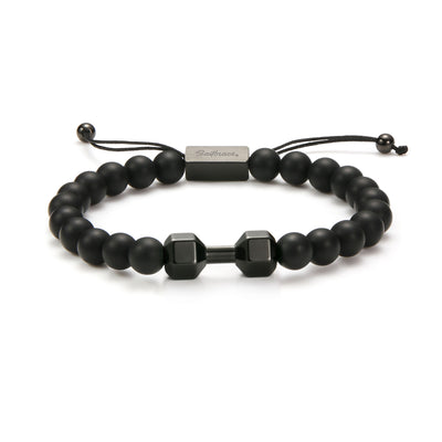 Black Gym Beaded Bracelet