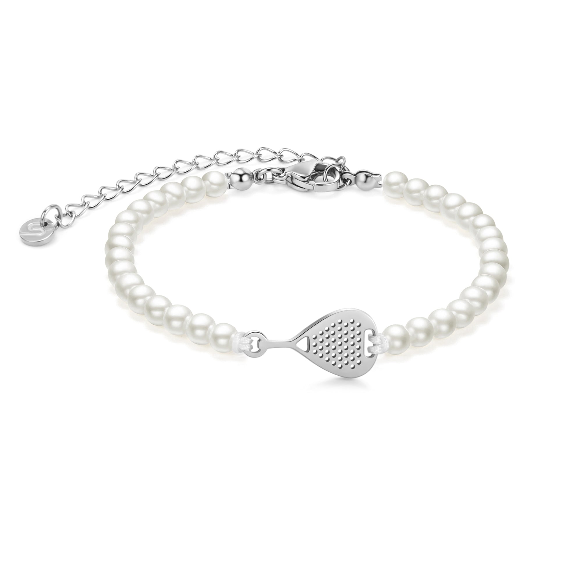Pearl Silver Padel Chain zapestnica