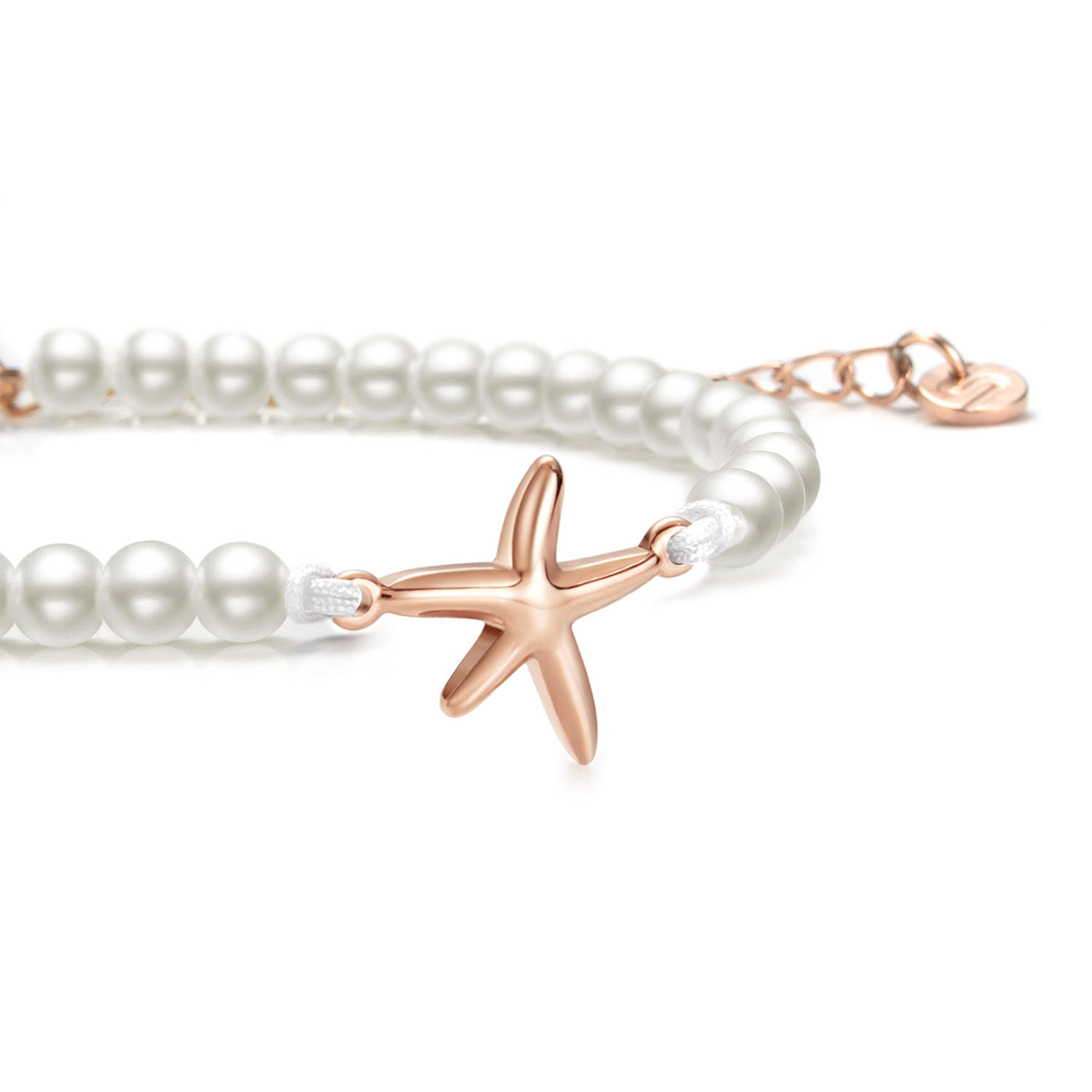 Pearl Rose Seastar Chain Bracelet