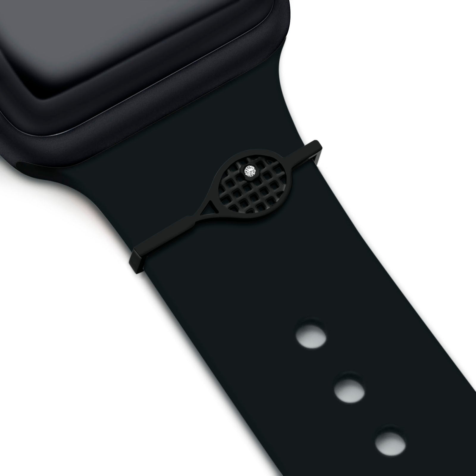 Dije de tenis negro + banda