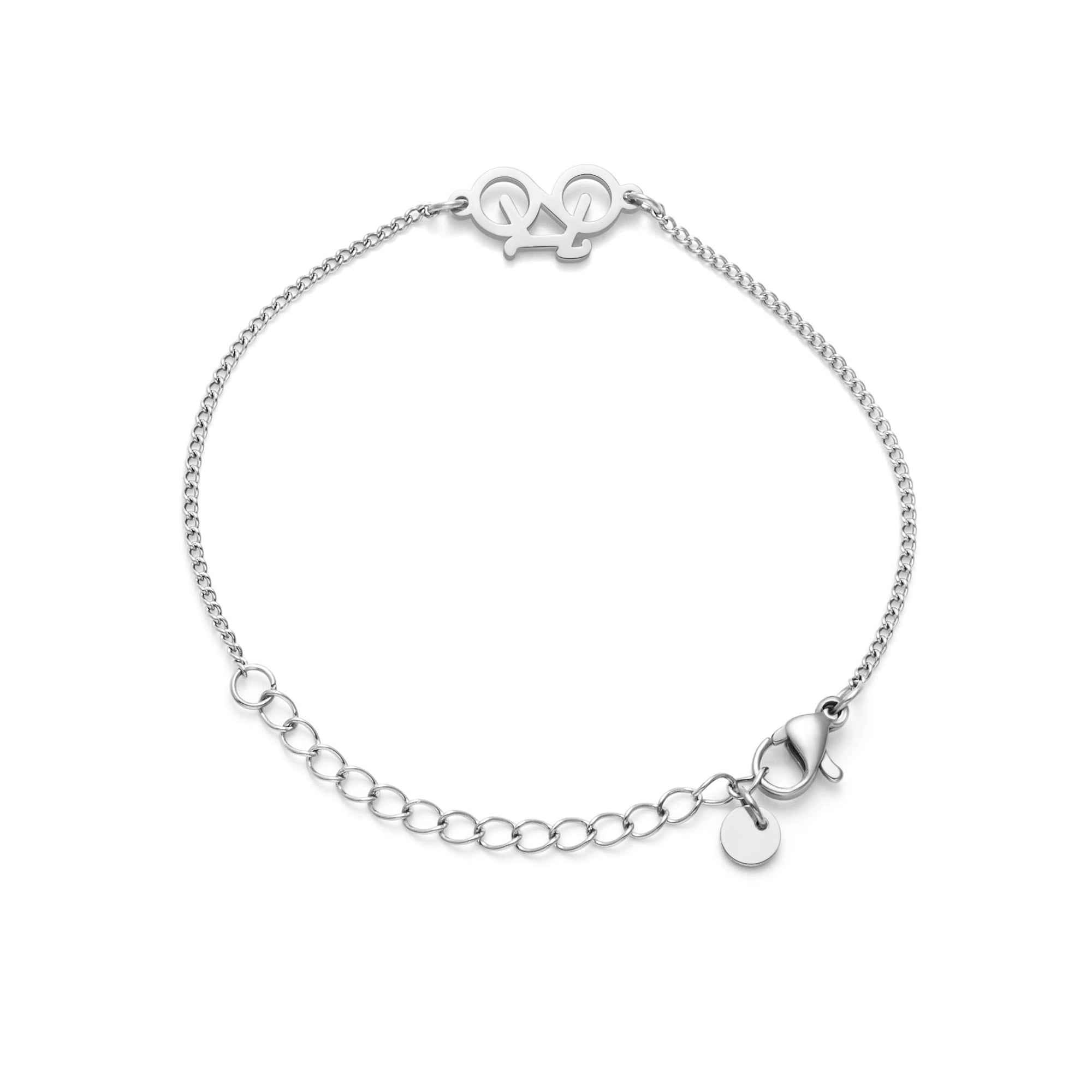 Silver Bike Chain Armband