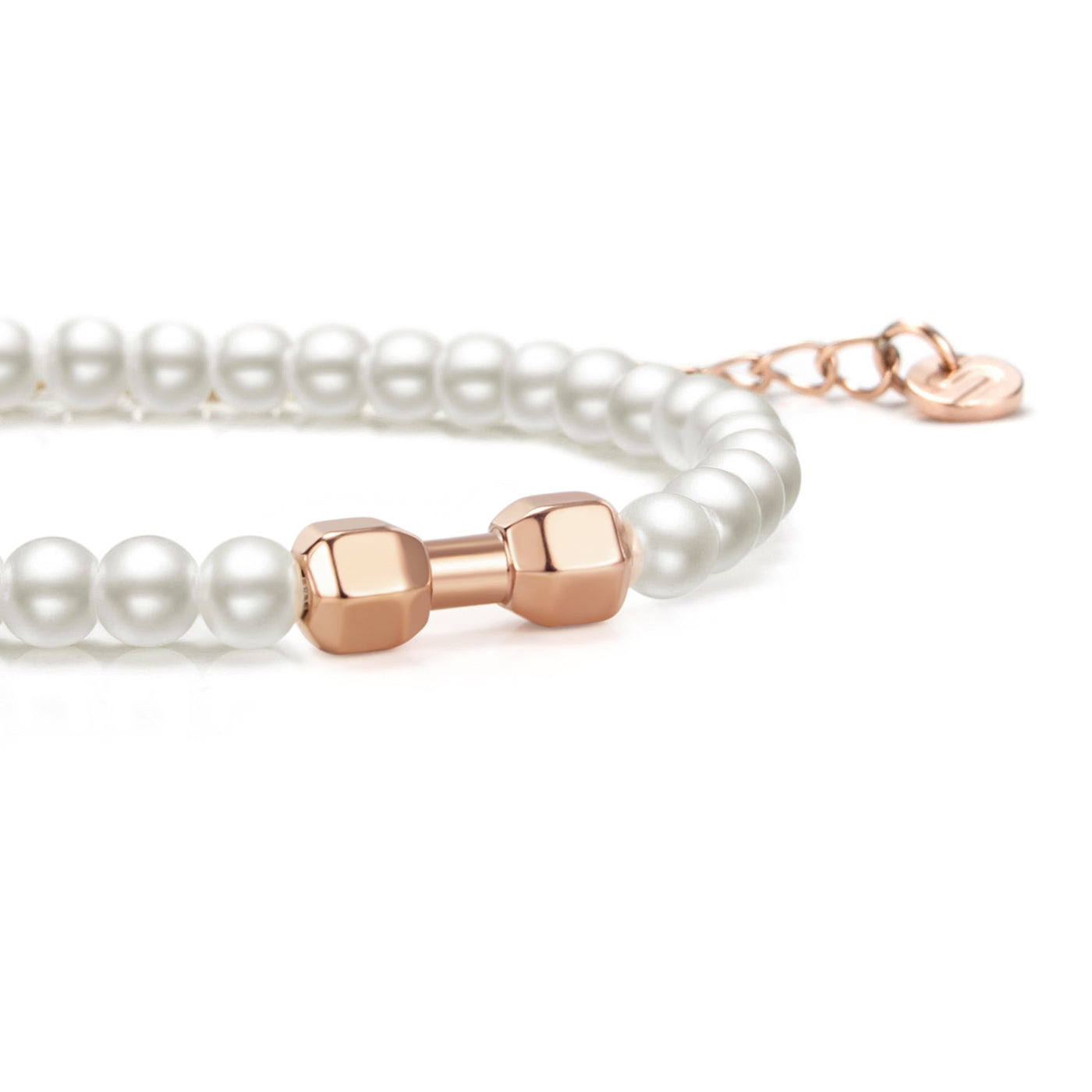 Pulsera de cadena de gimnasio Pearl Rose