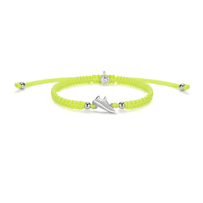 Silver Runner Neon Yellow Braided zapestnica