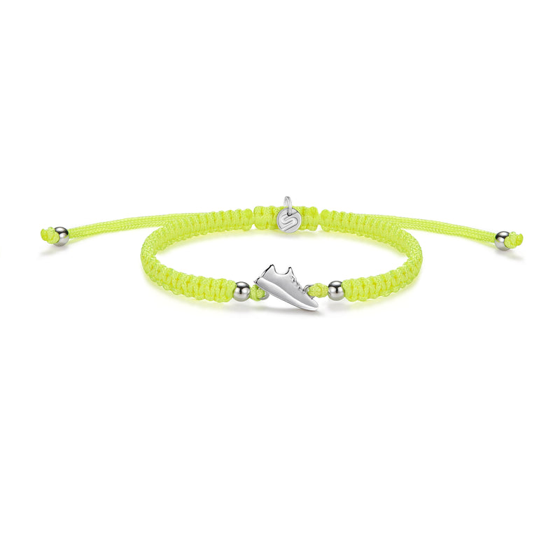 Silver Runner Neon Yellow Braided zapestnica