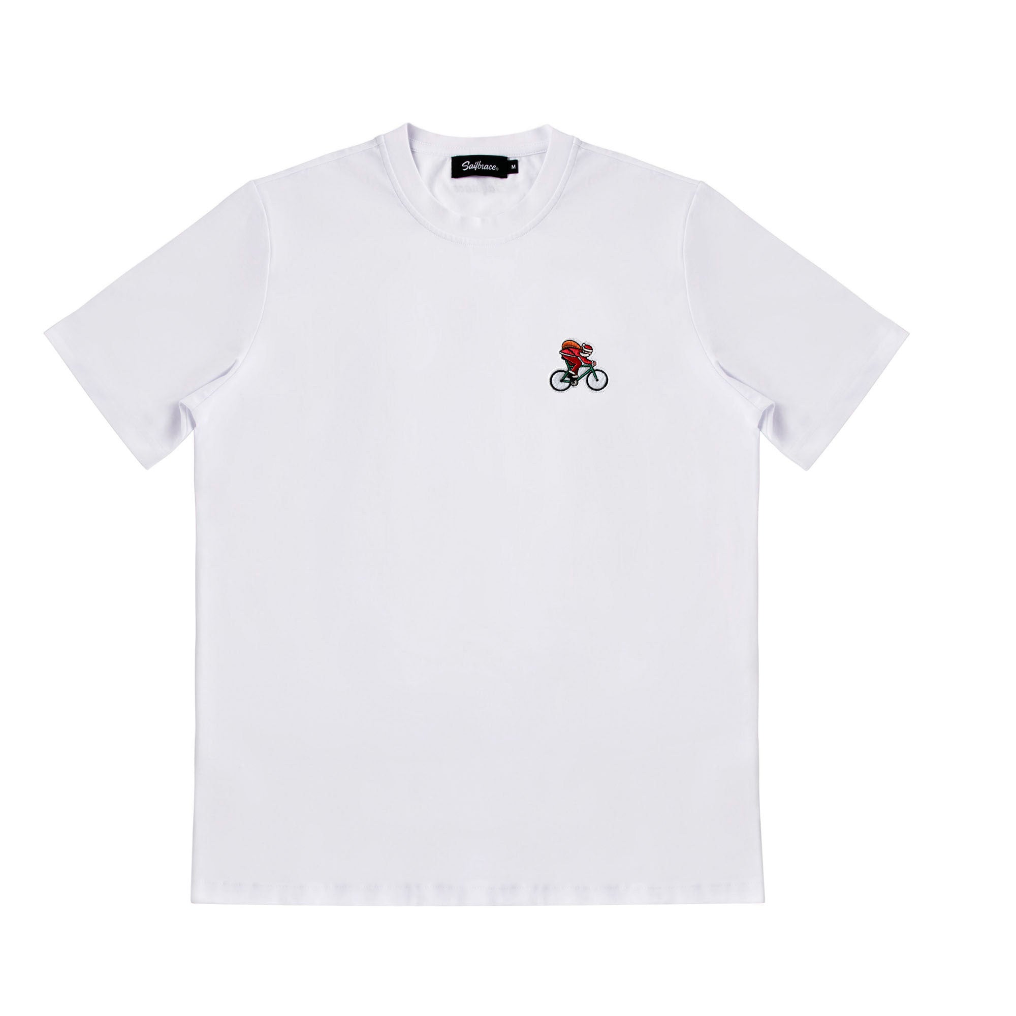 Moška majica Santa Biker v beli barvi