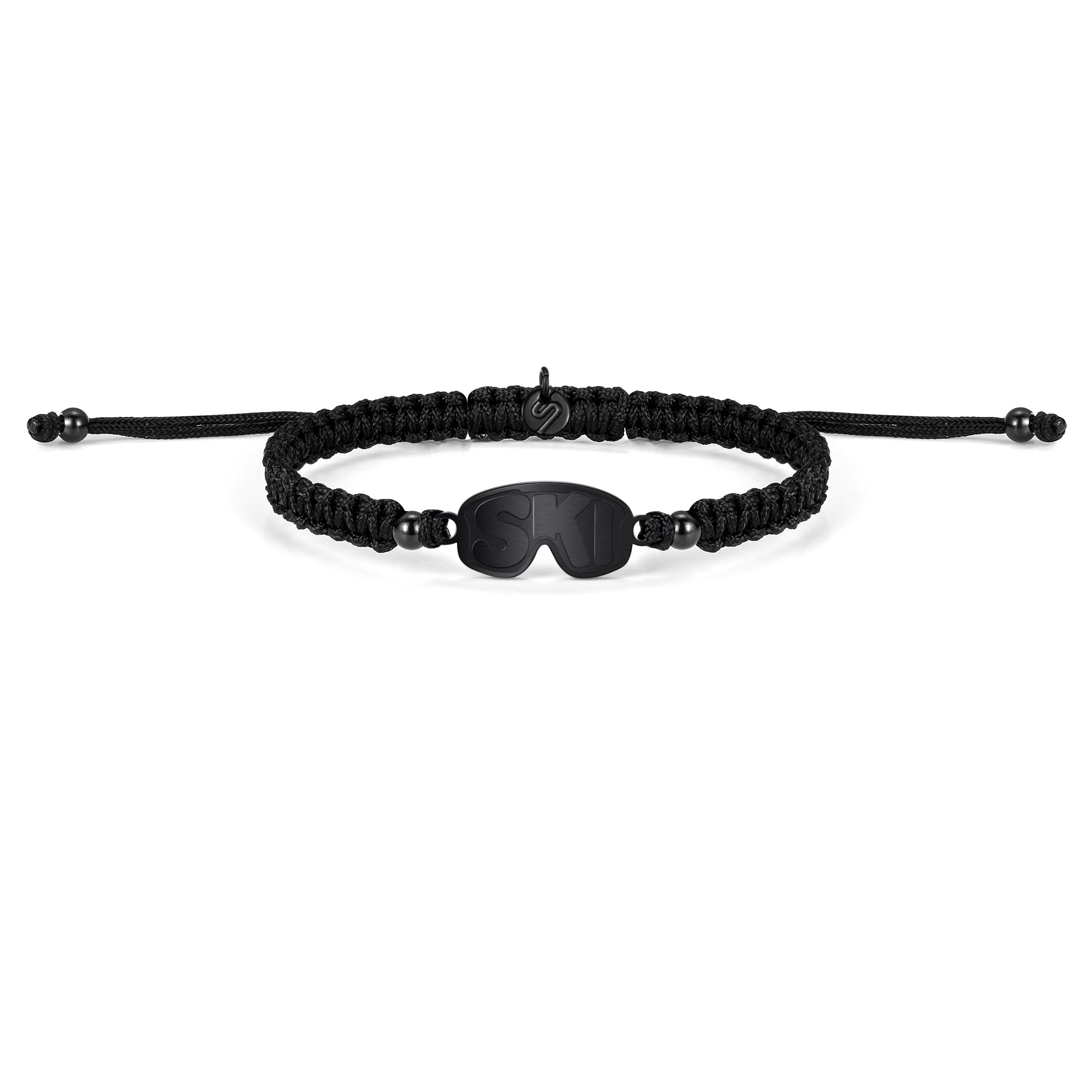 Black Après Ski Braided Pulsera